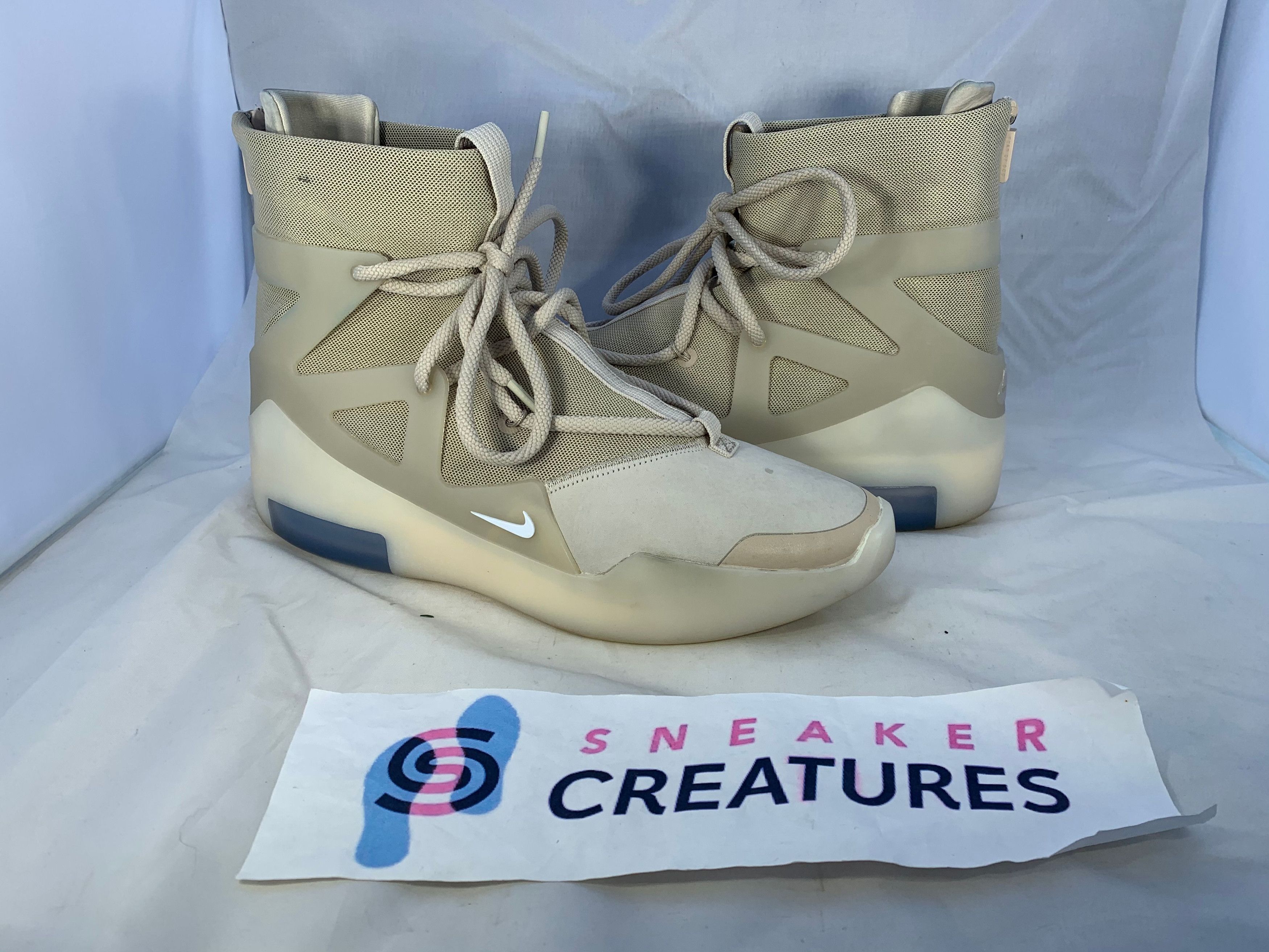 Nike Fear of God 1 Oatmeal 2019 Original Box Extra Laces