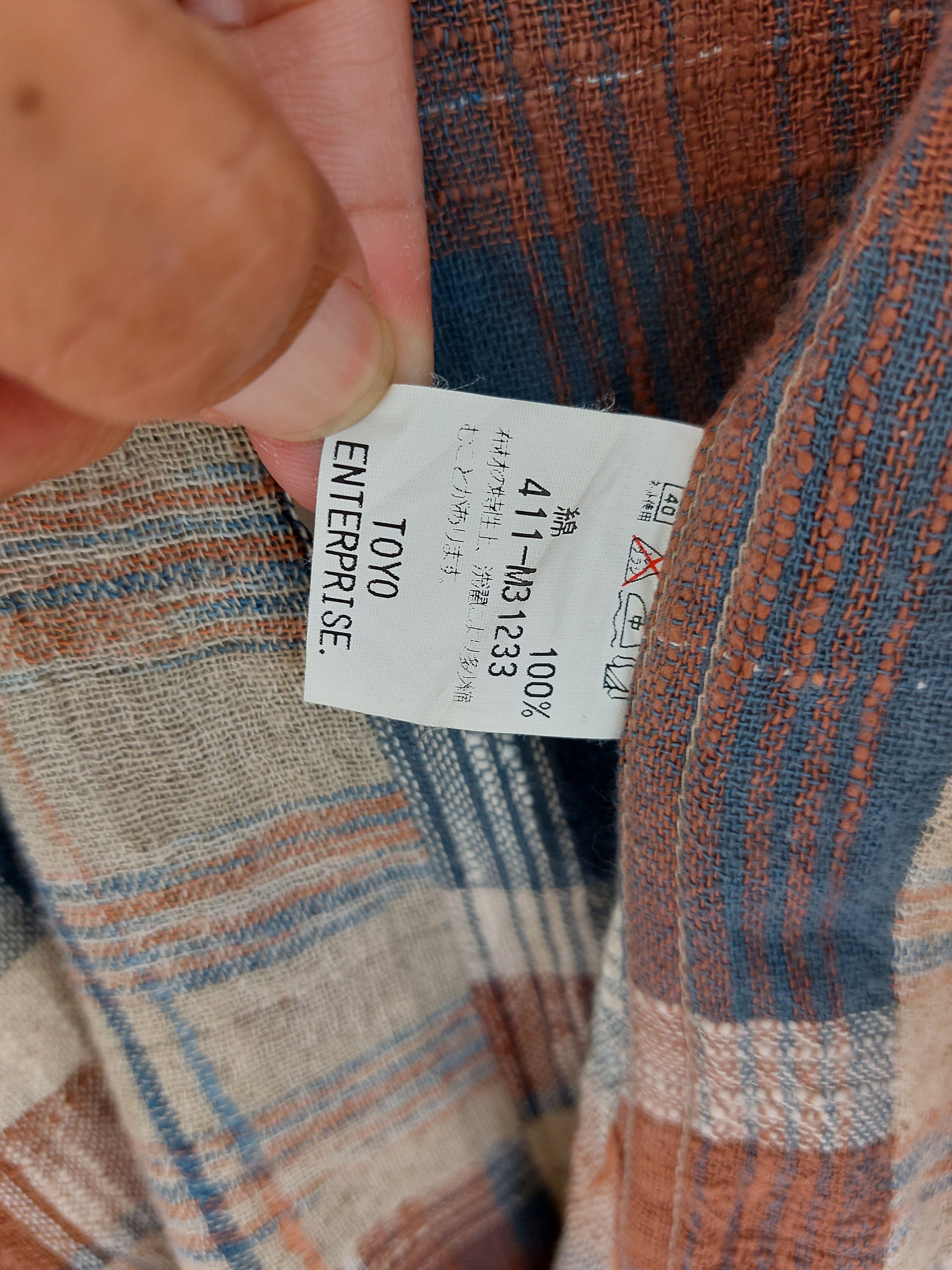 Sugar Cane SUGAR CANE wool flannel short sleeve shirt by TOYO ENTP. Size US L / EU 52-54 / 3 - 5 Thumbnail