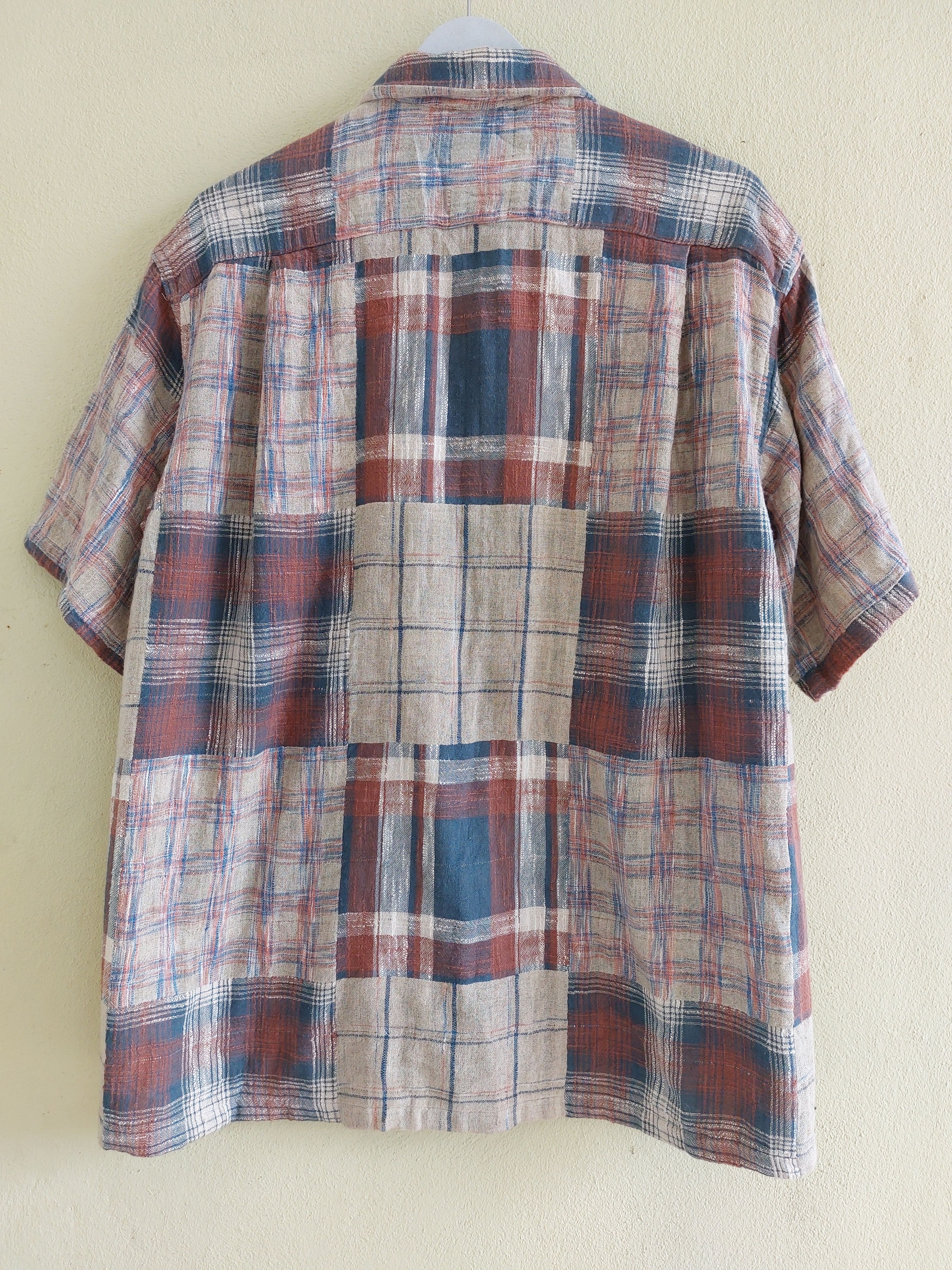 Sugar Cane SUGAR CANE wool flannel short sleeve shirt by TOYO ENTP. Size US L / EU 52-54 / 3 - 9 Thumbnail
