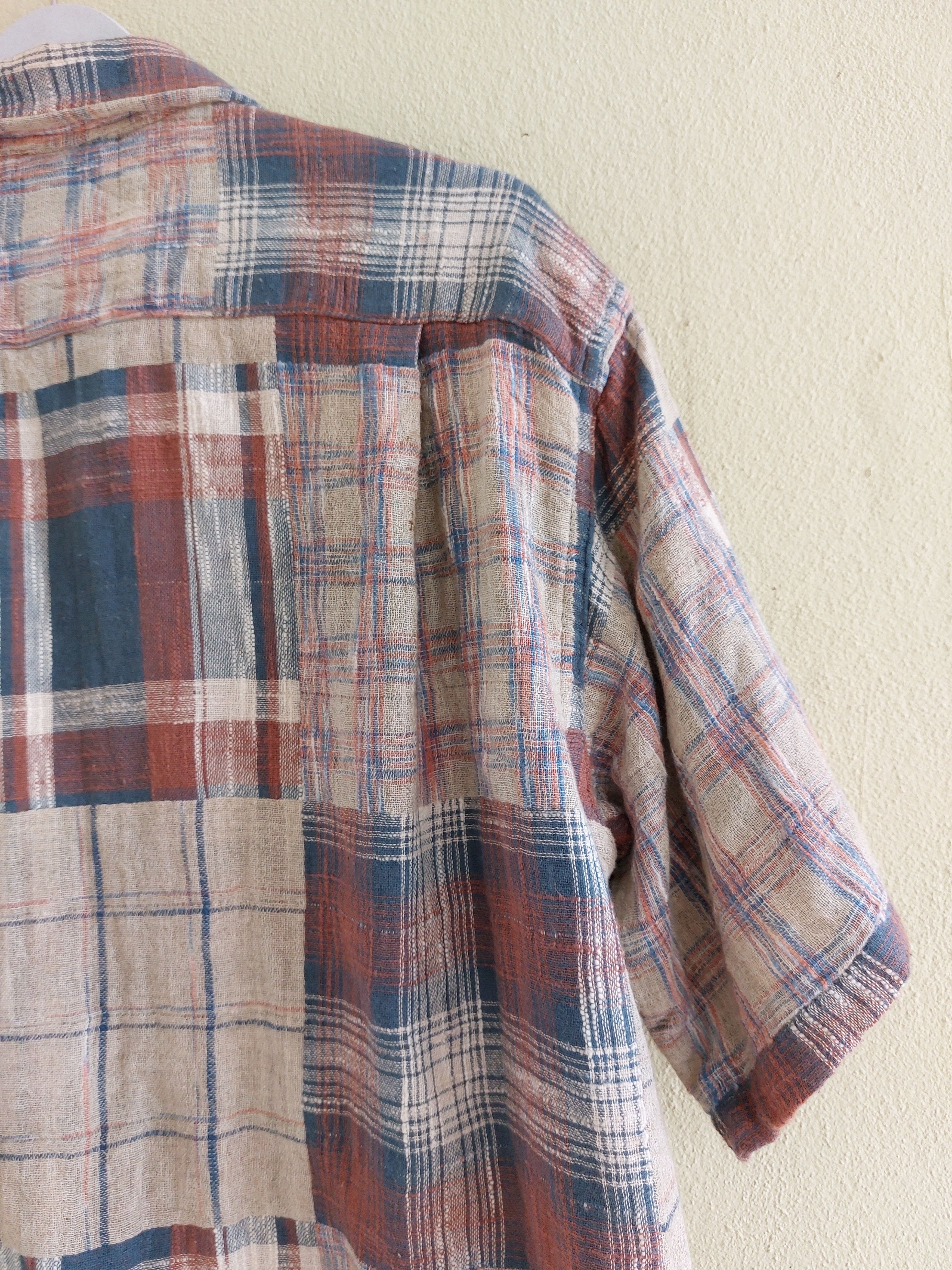 Sugar Cane SUGAR CANE wool flannel short sleeve shirt by TOYO ENTP. Size US L / EU 52-54 / 3 - 12 Thumbnail