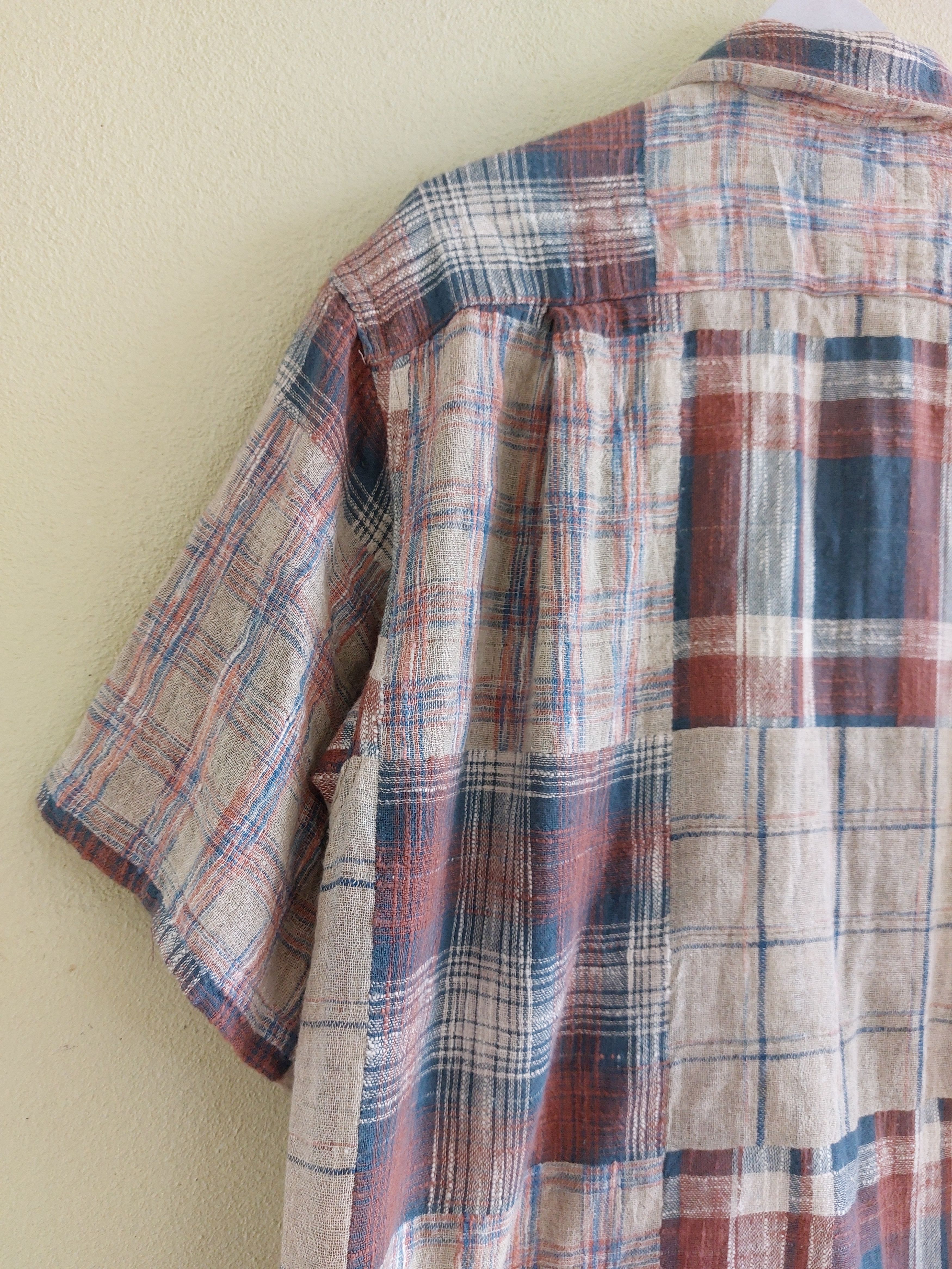 Sugar Cane SUGAR CANE wool flannel short sleeve shirt by TOYO ENTP. Size US L / EU 52-54 / 3 - 11 Thumbnail