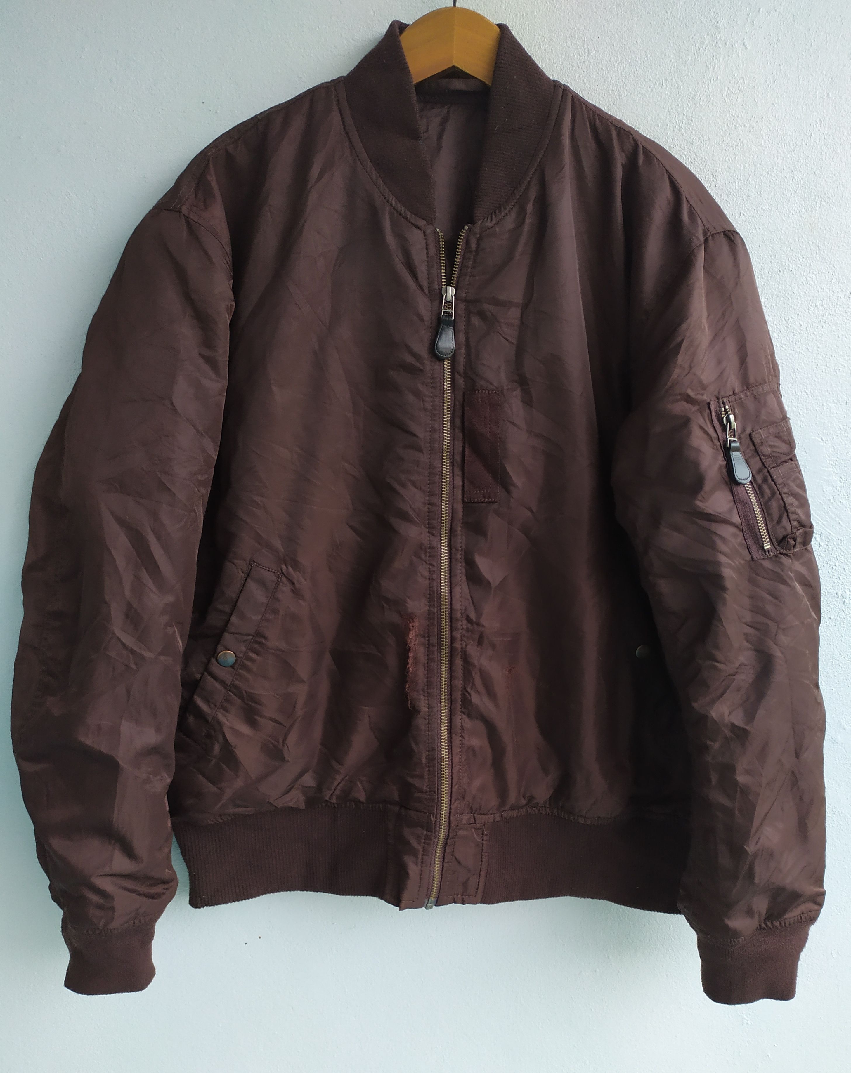 GU × Japanese Brand GU Bomber brown Jacket Size US L / EU 52-54 / 3 - 1 Thumbnail