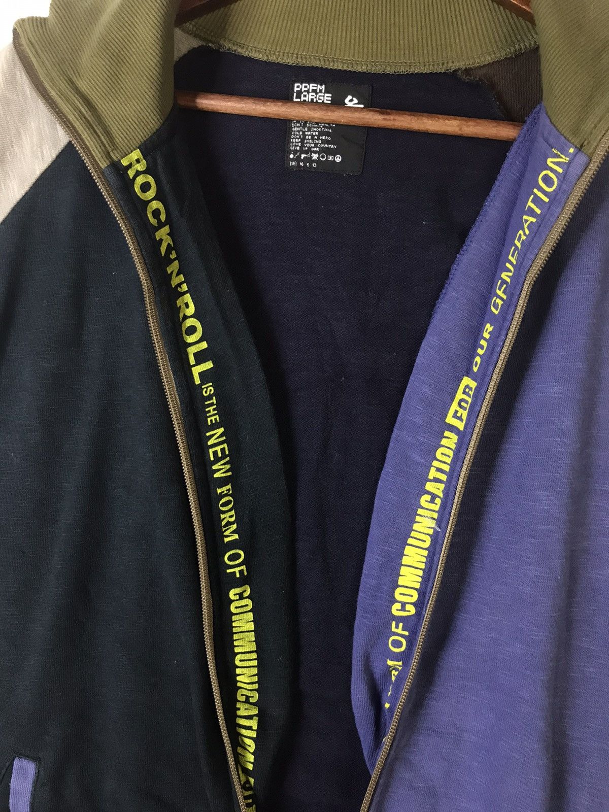 Japanese Brand × PPFM × Vintage PPFM “RockNRoll Generation” Zipper Sweater Jacket Size US L / EU 52-54 / 3 - 3 Thumbnail