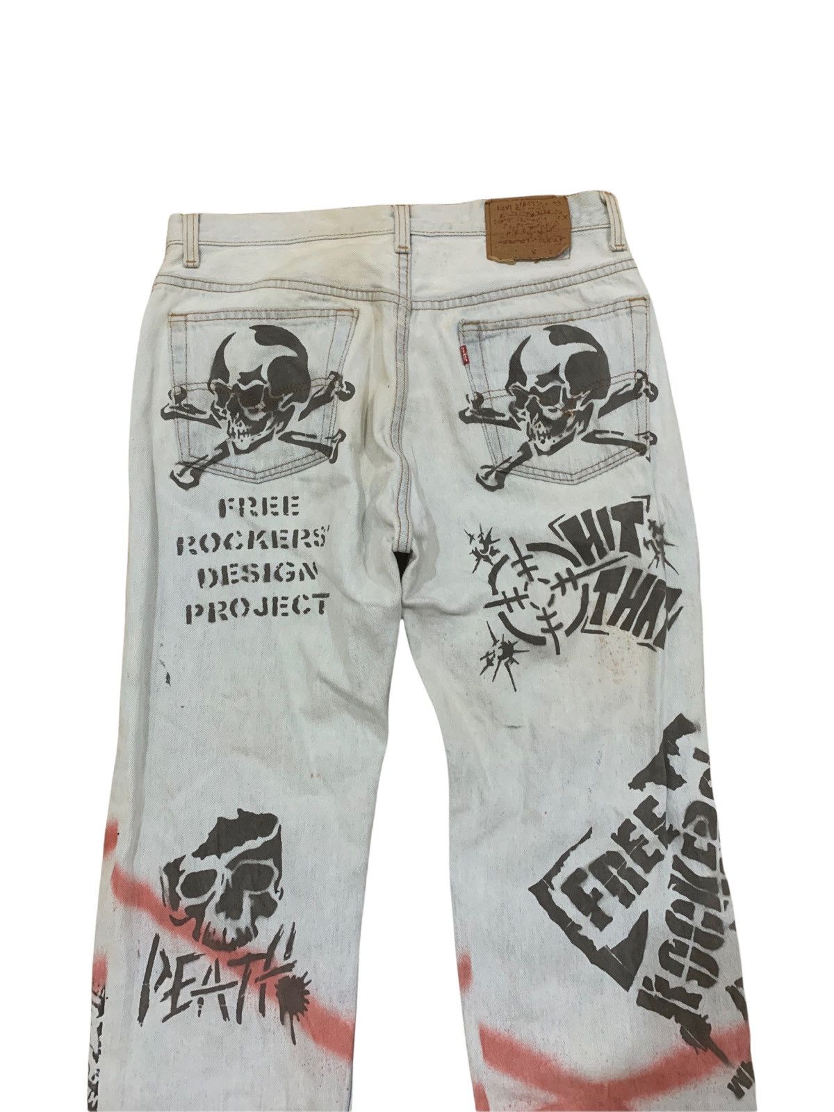 Levi's 🔥Vtg Levi’s Strauss Custom Made Distressed Jeans (P2) Size US 31 - 4 Thumbnail