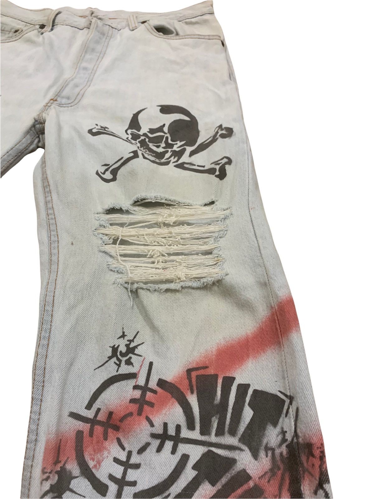 Levi's 🔥Vtg Levi’s Strauss Custom Made Distressed Jeans (P2) Size US 31 - 7 Thumbnail