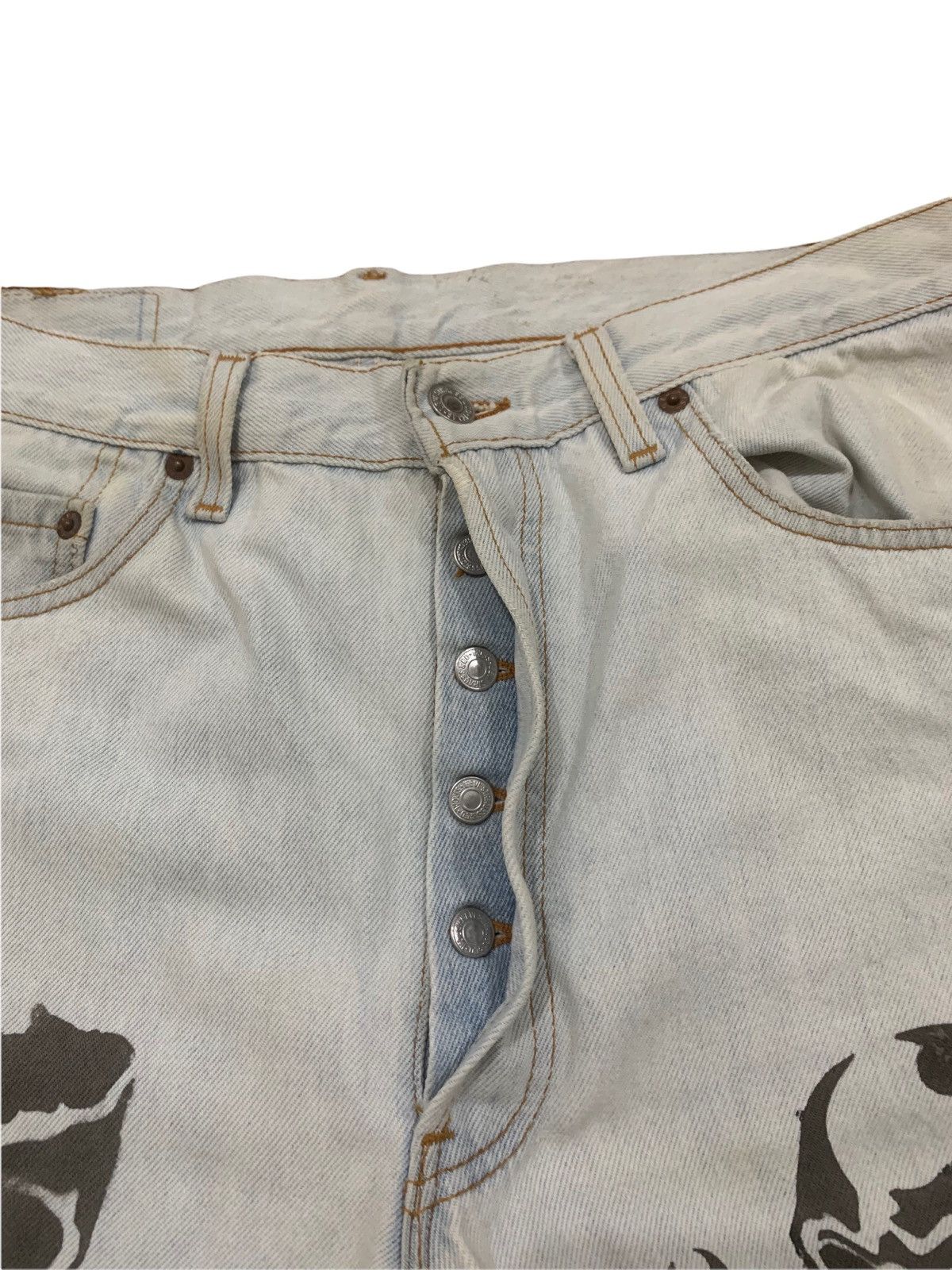 Levi's 🔥Vtg Levi’s Strauss Custom Made Distressed Jeans (P2) Size US 31 - 6 Thumbnail