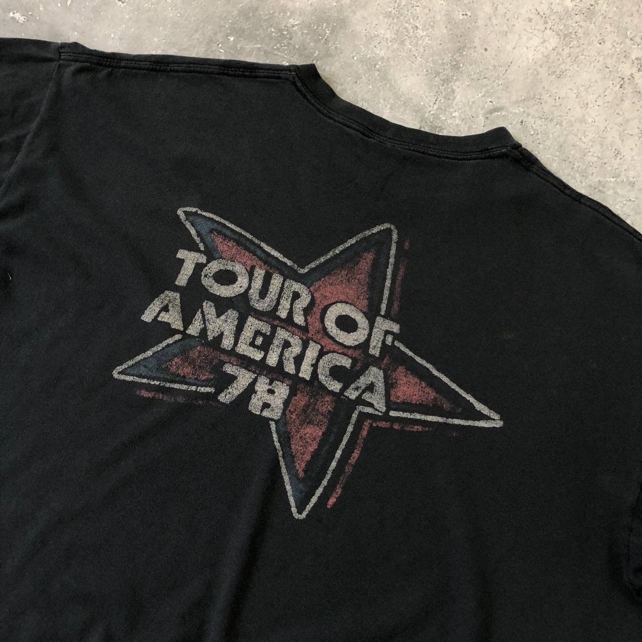 Band Tees The Rolling Stones Tour Of America T Shirt Faded Black XL Size US XL / EU 56 / 4 - 16 Thumbnail