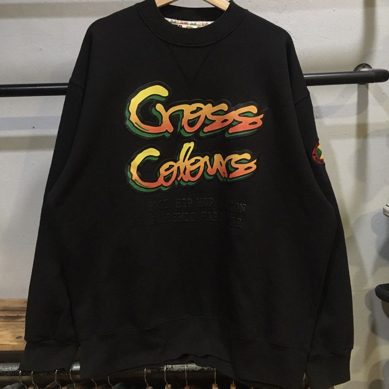 Cross Colours × Rap Tees RARE‼️Cross Colours “Post Hip Hop Nation Academic Hard Wear” Size US XL / EU 56 / 4 - 1 Thumbnail