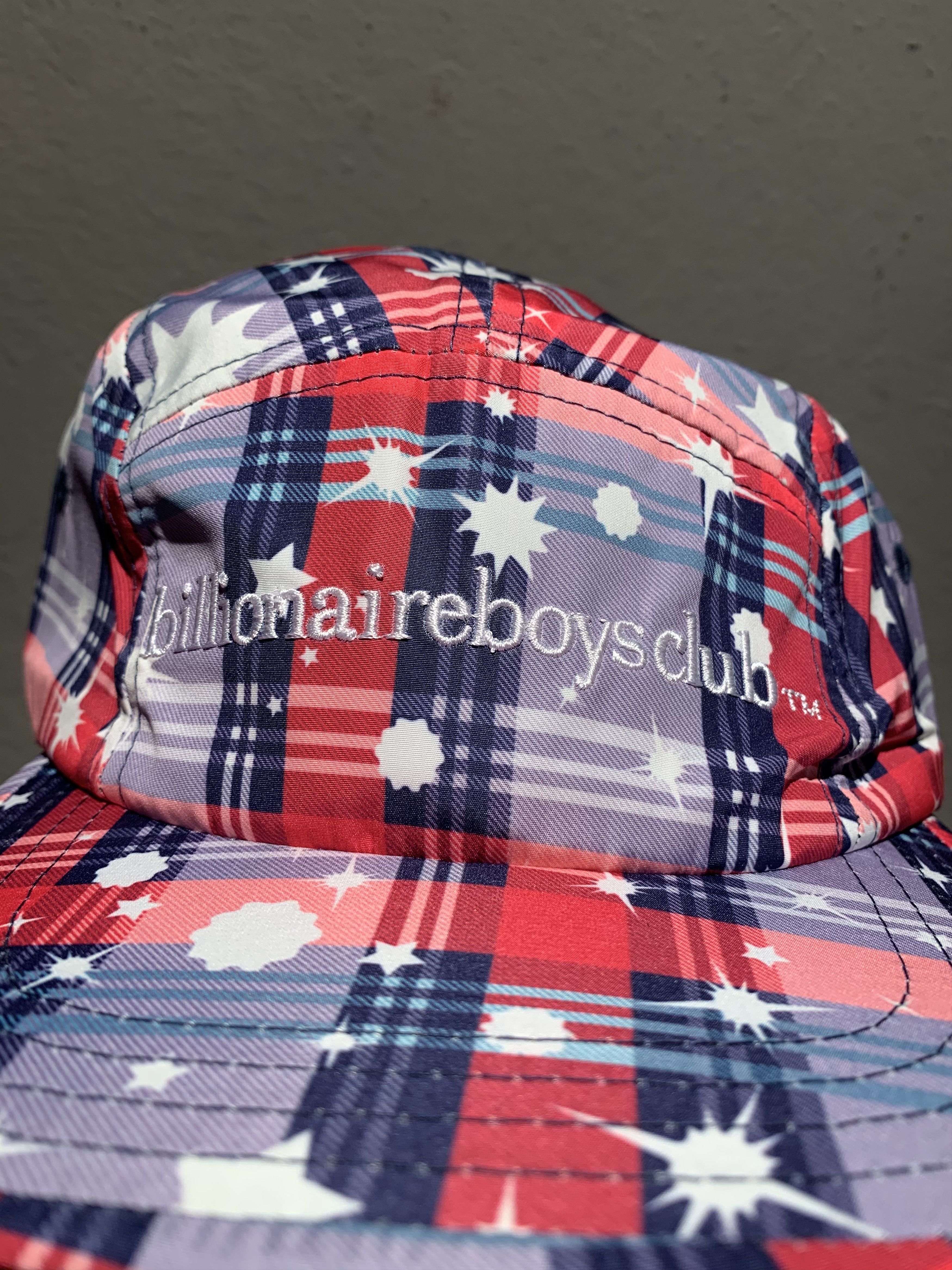 Billionaire Boys Club × Icecream × Pharrell *RARE* New Billionaire Boys Club BBC Plaid Camp Cap Size ONE SIZE - 2 Thumbnail