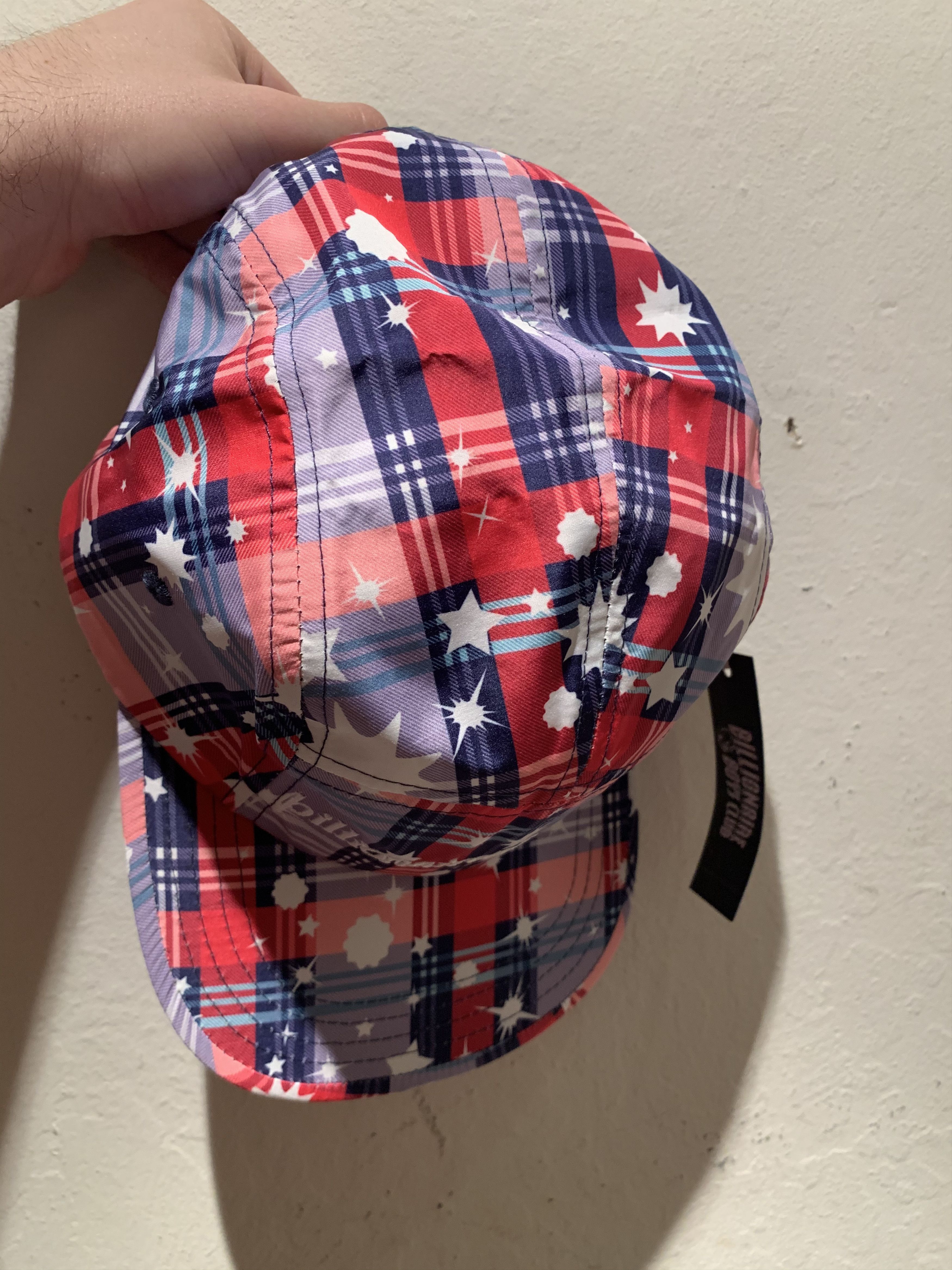 Billionaire Boys Club × Icecream × Pharrell *RARE* New Billionaire Boys Club BBC Plaid Camp Cap Size ONE SIZE - 3 Thumbnail