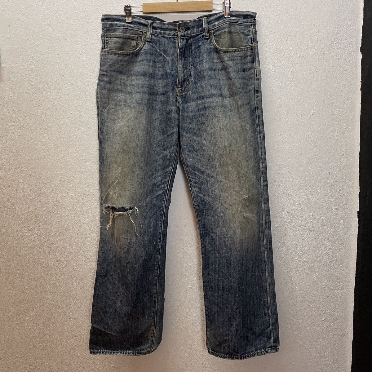 Gap Vintage The Gap Distressed Denim Jeans Size US 34 / EU 50 - 1 Thumbnail