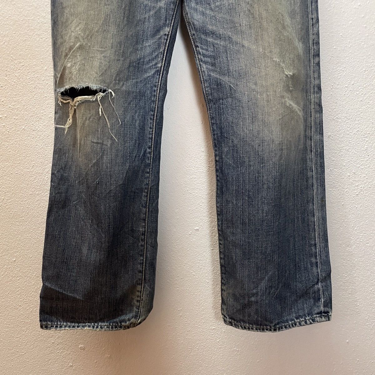 Gap Vintage The Gap Distressed Denim Jeans Size US 34 / EU 50 - 4 Thumbnail