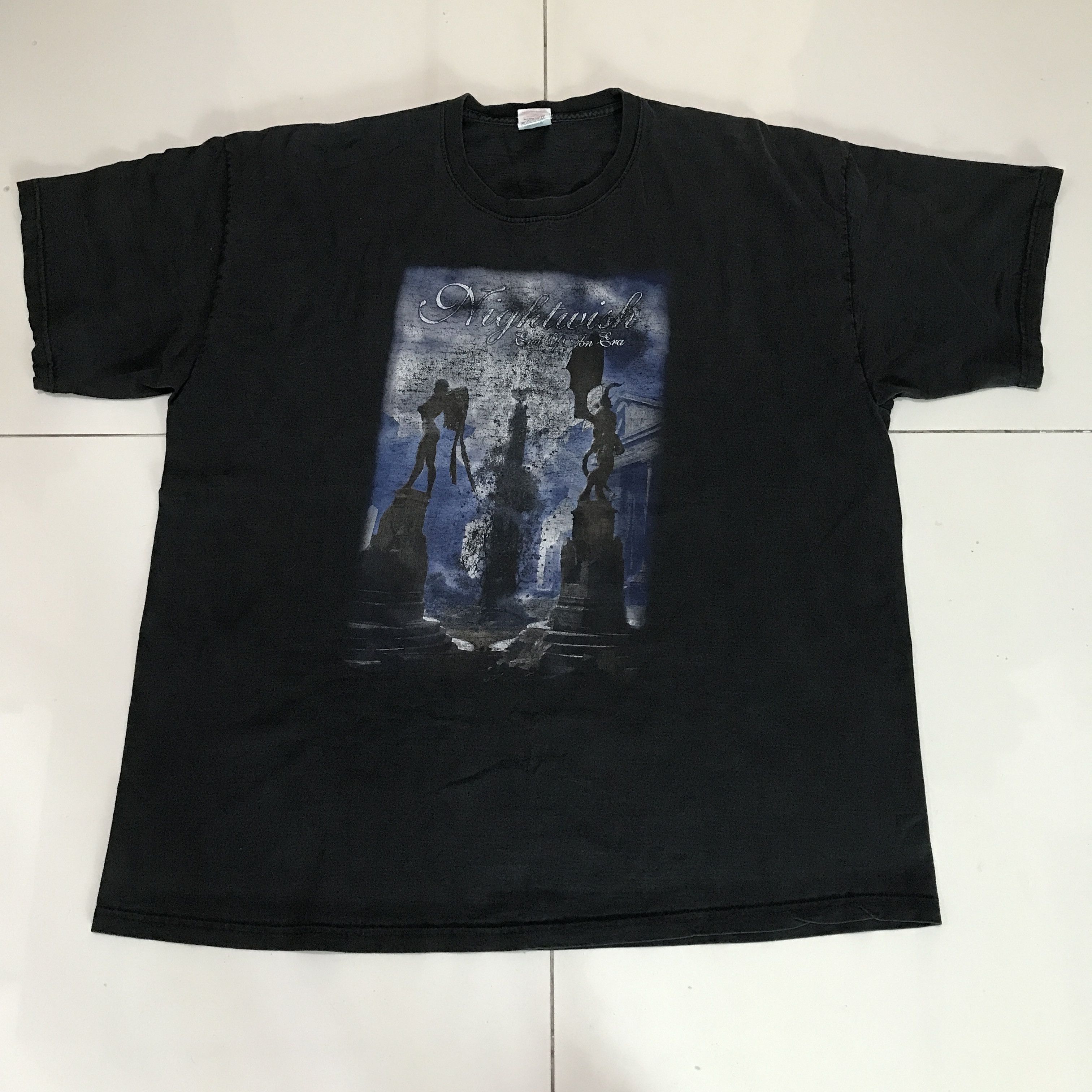 Band Tees Vintage Y2K Nightwish Graphic Tee Faded 2XL Gothic metal Size US XXL / EU 58 / 5 - 2 Thumbnail