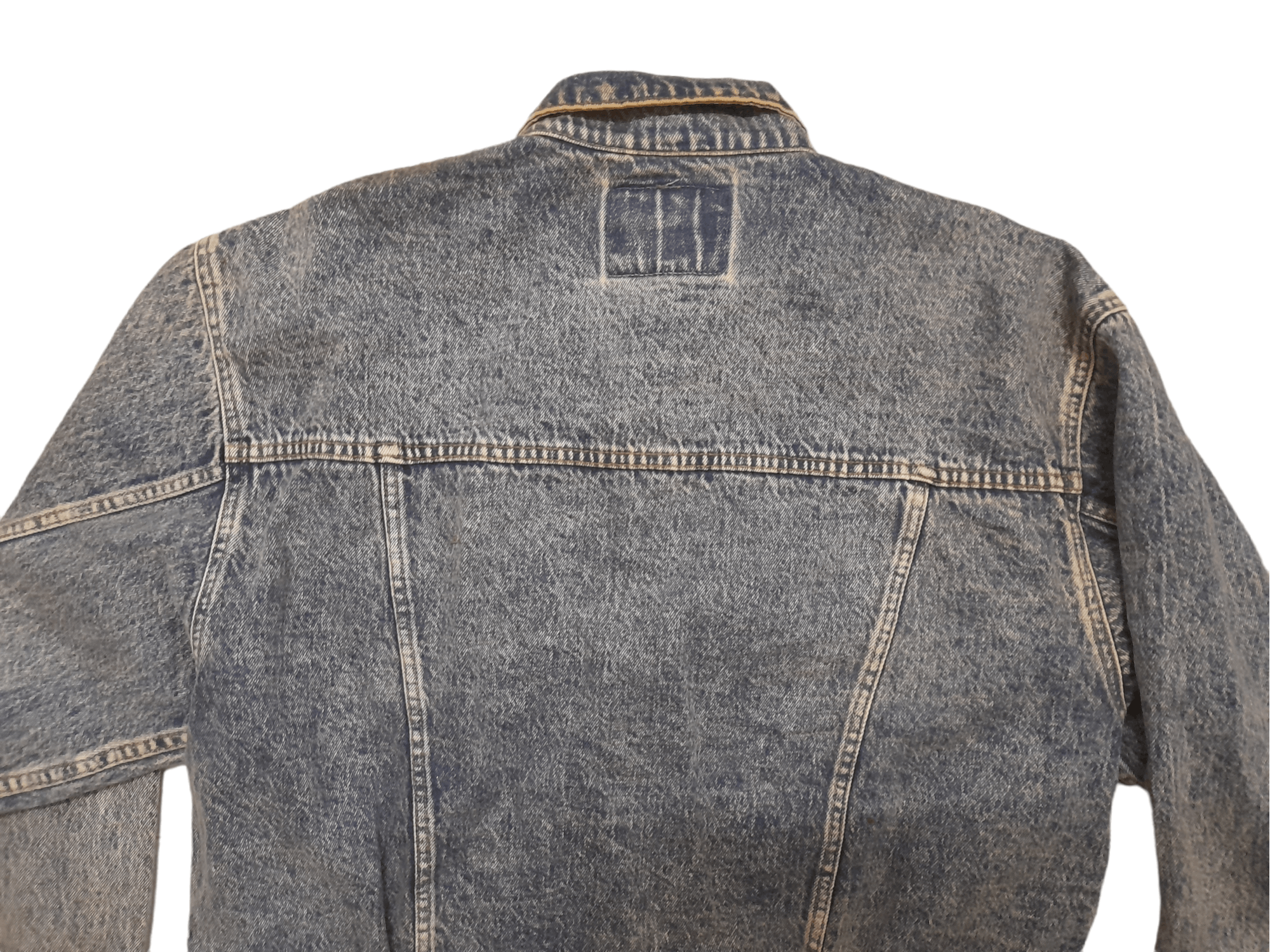 Big John × Vintage 90s Big John Denim Jacket Trucker Stone Washed (E78) Size US XL / EU 56 / 4 - 7 Thumbnail