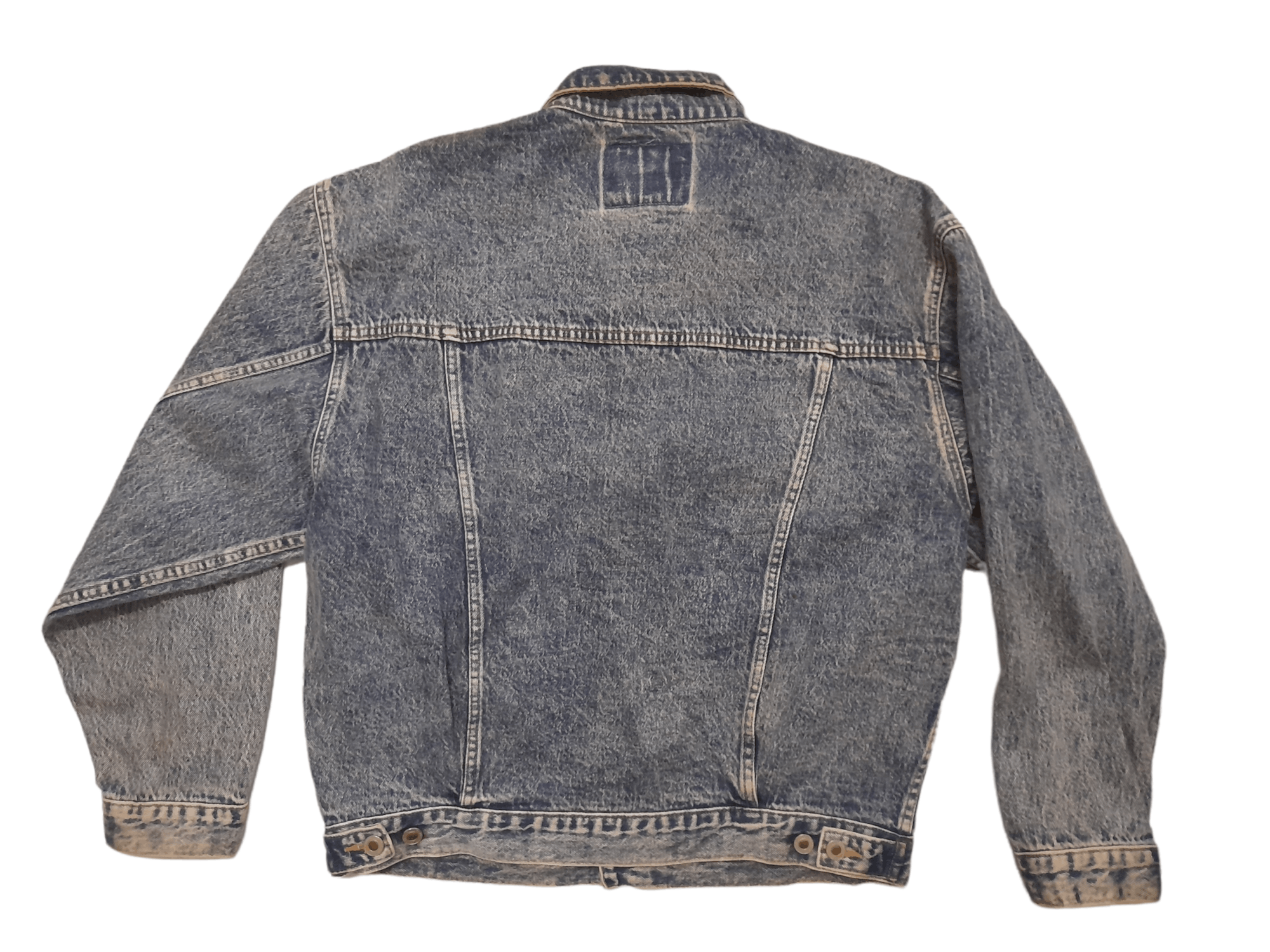 Big John × Vintage 90s Big John Denim Jacket Trucker Stone Washed (E78) Size US XL / EU 56 / 4 - 6 Thumbnail