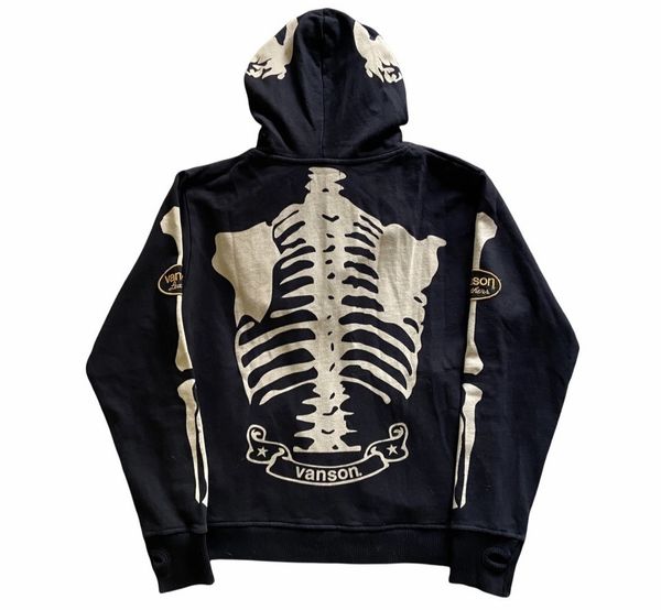 Skulls Vanson Leathers Kapital Skull Skeleton Bones 🦴 Ghost Hoodie ...