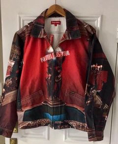 FW17 Supreme Scarface World Is Yours Denim Jacket Multi Size XL 100%  Authentic