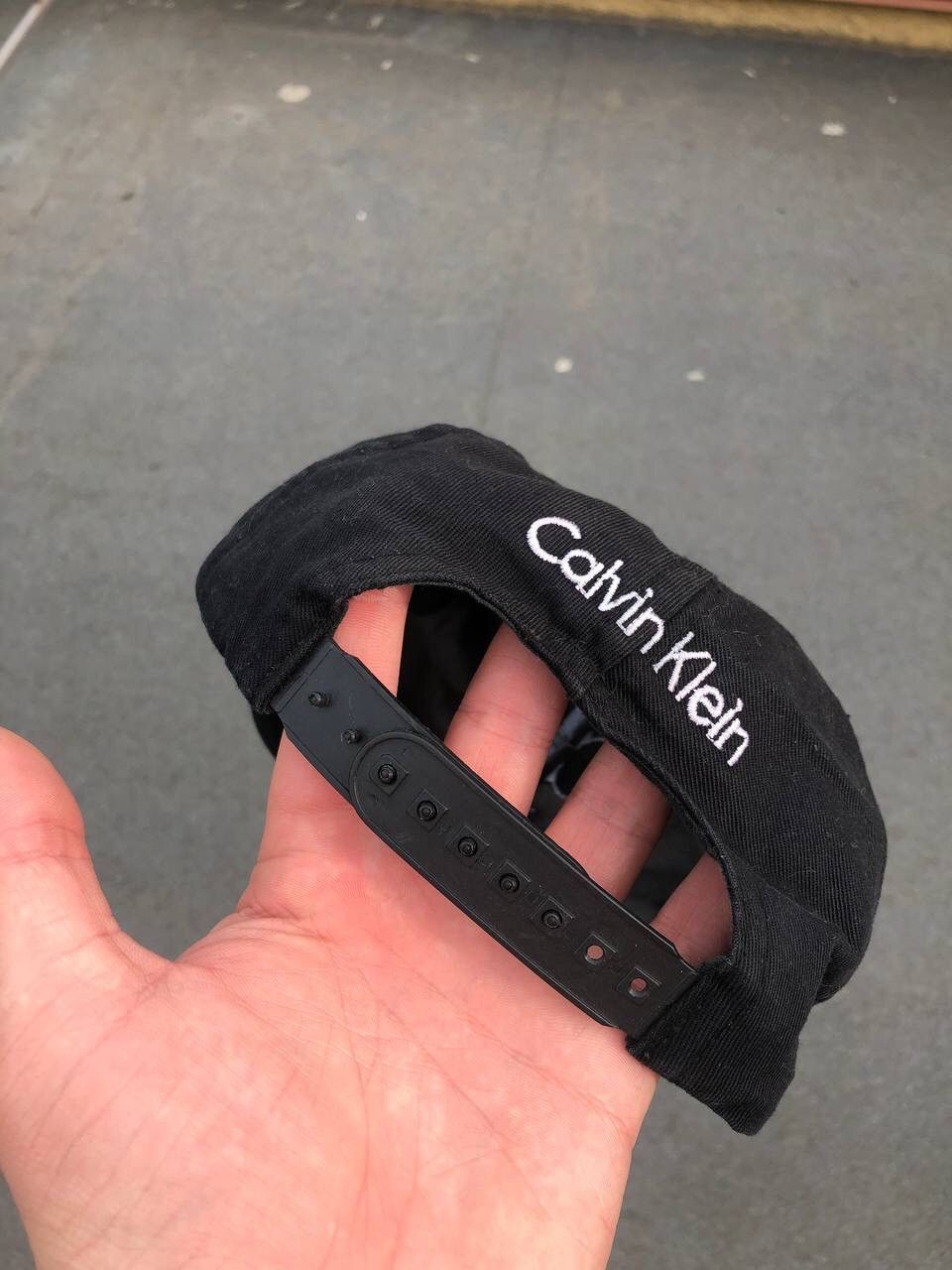 Calvin Klein × Vintage Calvin Klein vintage Beige Cap Hat big Logo Size ONE SIZE - 5 Thumbnail