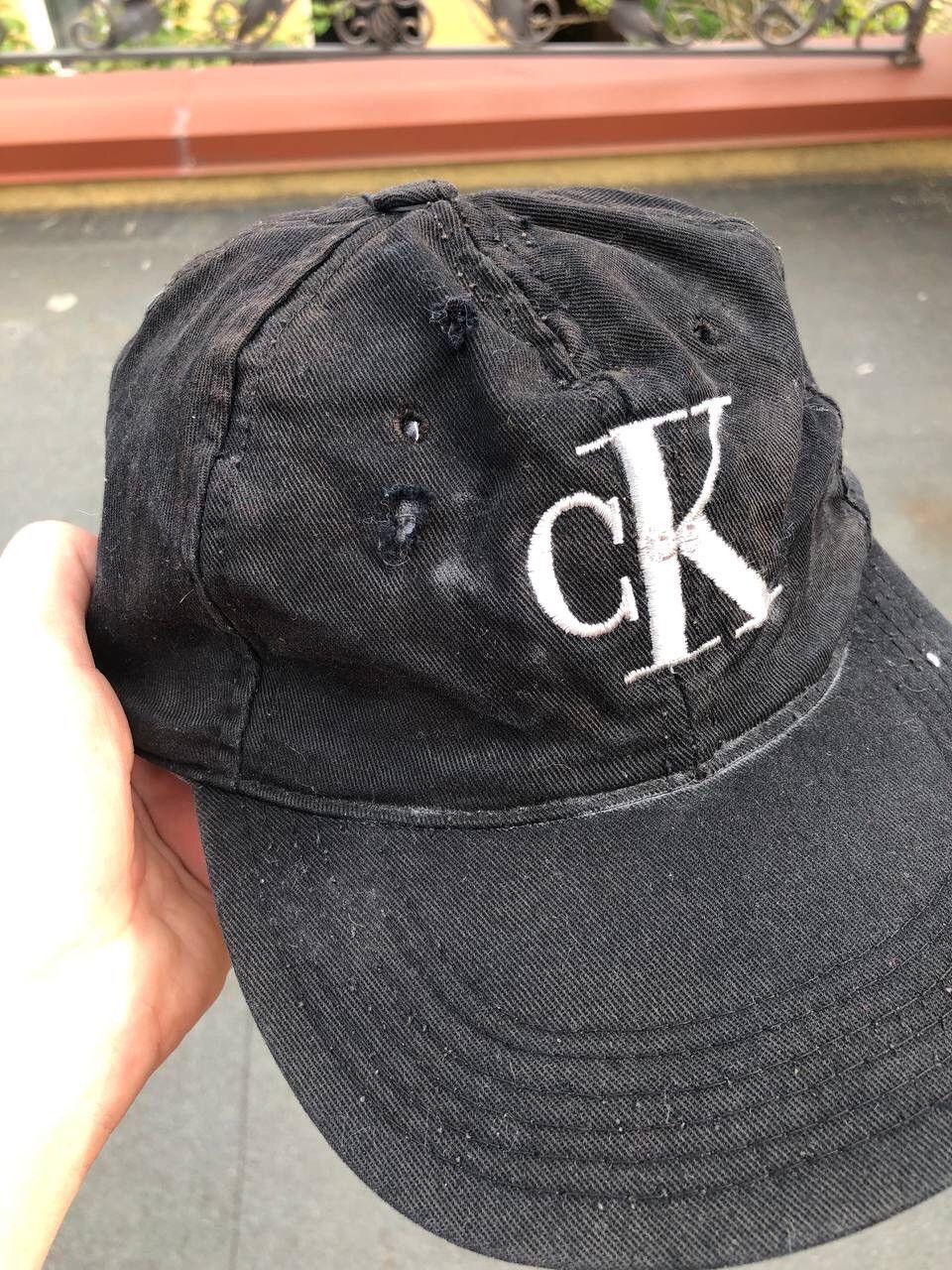 Calvin Klein × Vintage Calvin Klein vintage Beige Cap Hat big Logo Size ONE SIZE - 2 Thumbnail