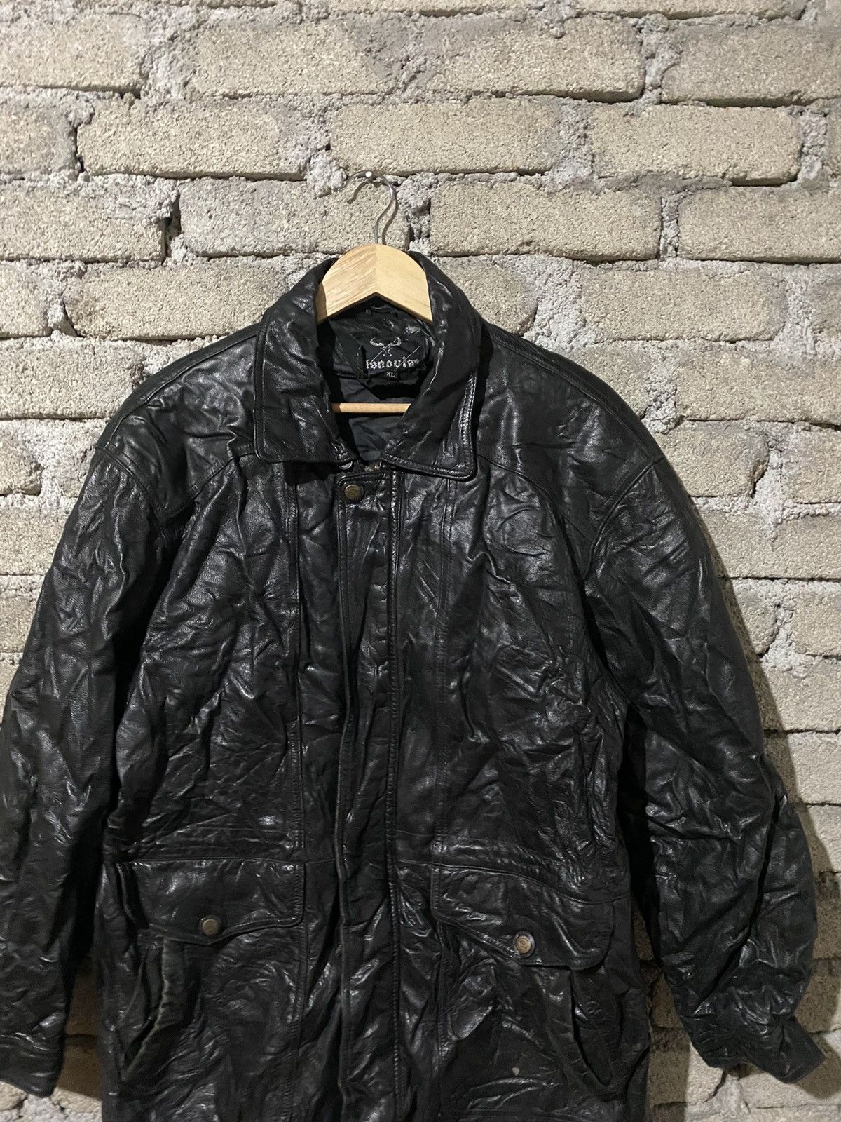 Vintage 🔥SALE🔥JENOVIA VINTAGE LEATHER JACKET Size US L / EU 52-54 / 3 - 4 Thumbnail