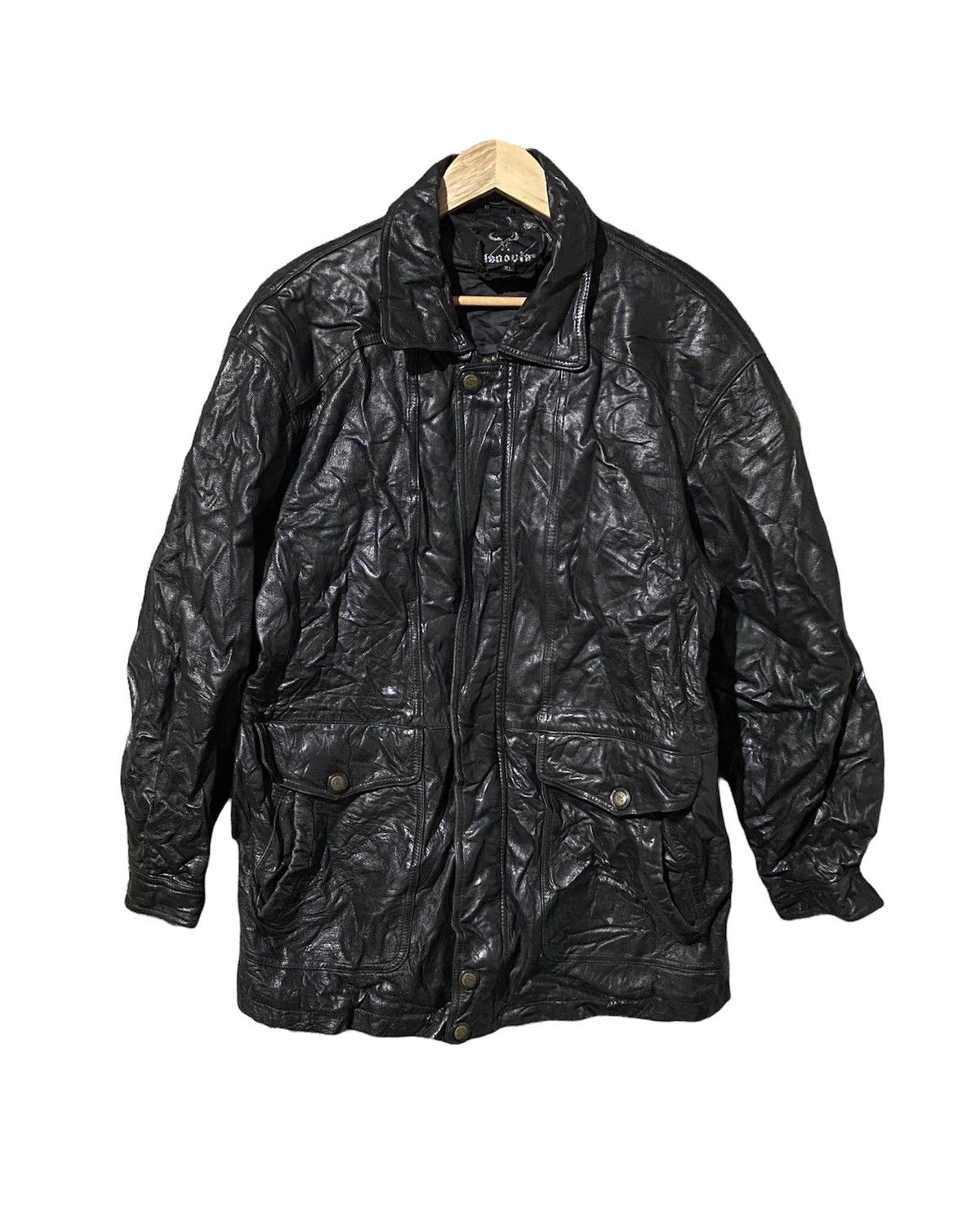Vintage 🔥SALE🔥JENOVIA VINTAGE LEATHER JACKET Size US L / EU 52-54 / 3 - 1 Thumbnail