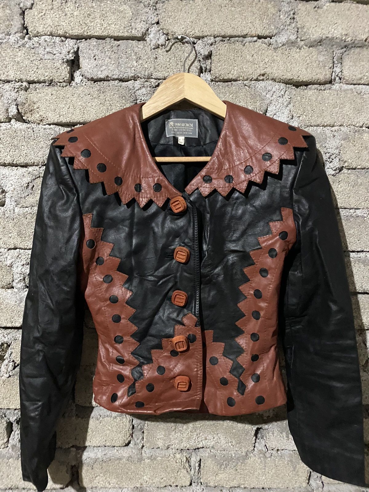 Leather 🔥SALE🔥JUNG YEON SOO COSTUME STYLE LEATHER JACKET Size US XS / EU 42 / 0 - 5 Thumbnail