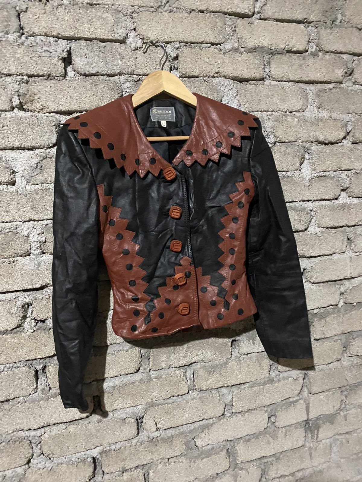 Leather 🔥SALE🔥JUNG YEON SOO COSTUME STYLE LEATHER JACKET Size US XS / EU 42 / 0 - 3 Thumbnail