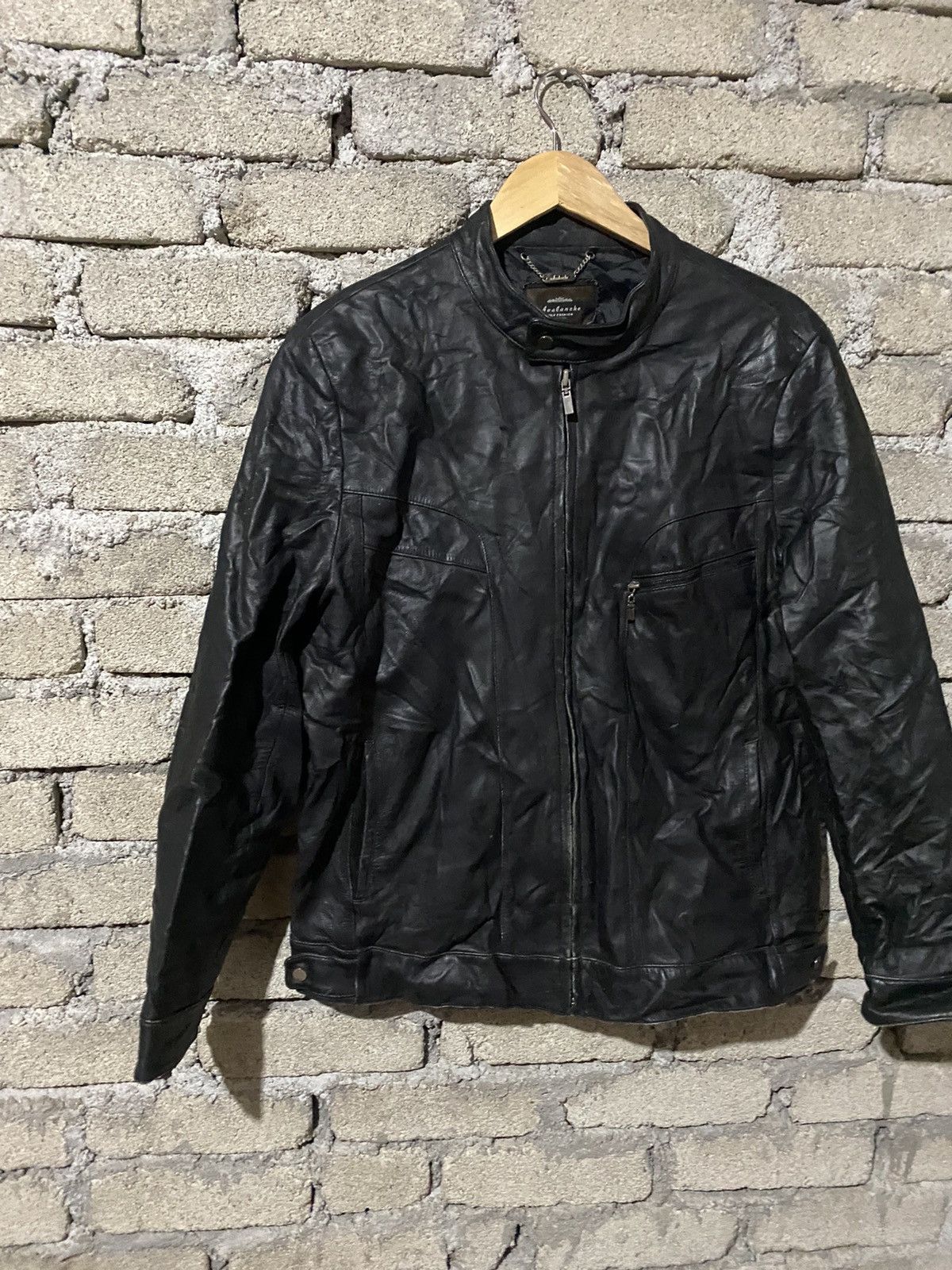 Leather 🔥SALE🔥AVALANCHE BIKER LEATHER JACKET Size US M / EU 48-50 / 2 - 4 Thumbnail