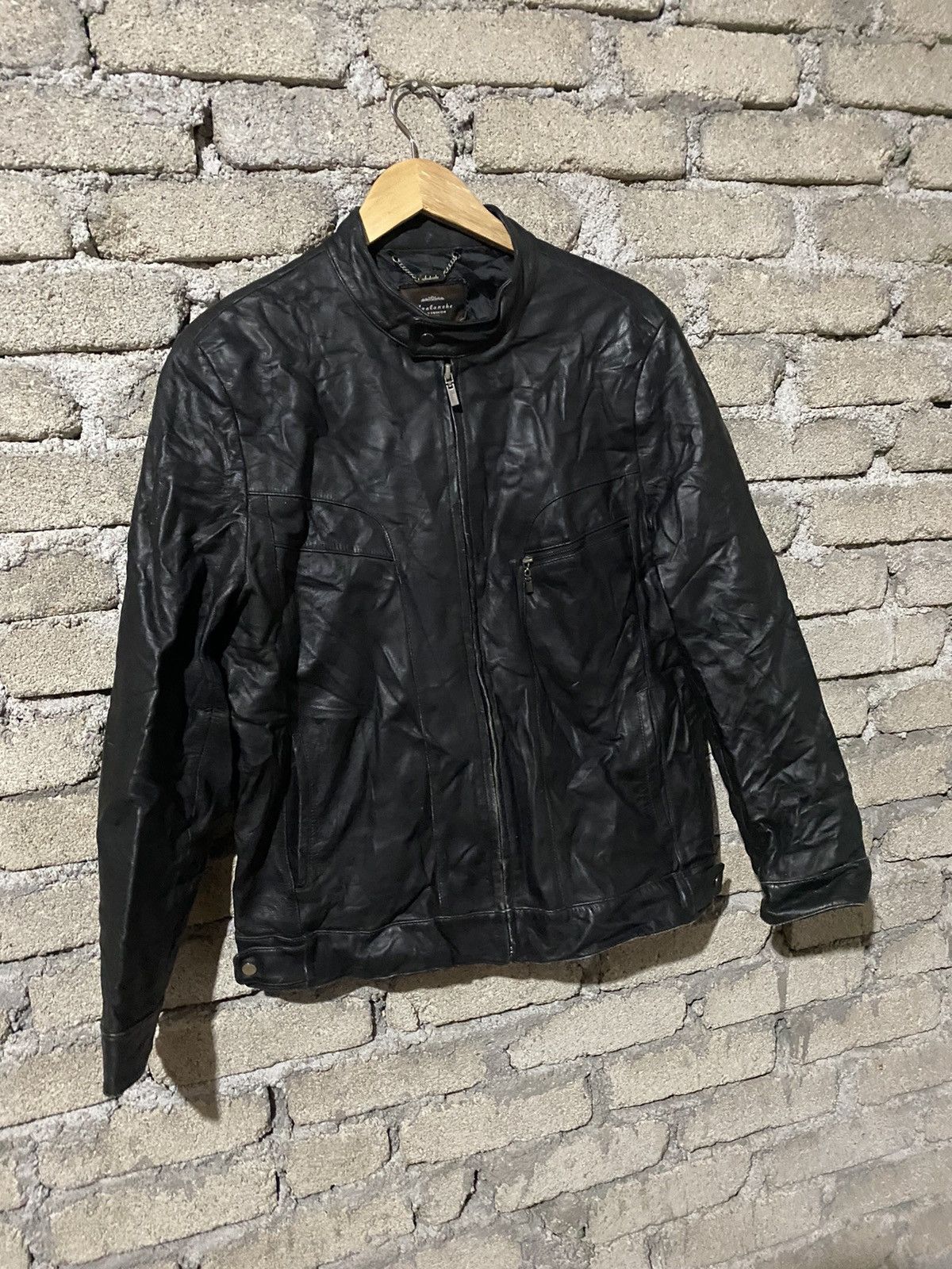 Leather 🔥SALE🔥AVALANCHE BIKER LEATHER JACKET Size US M / EU 48-50 / 2 - 3 Thumbnail