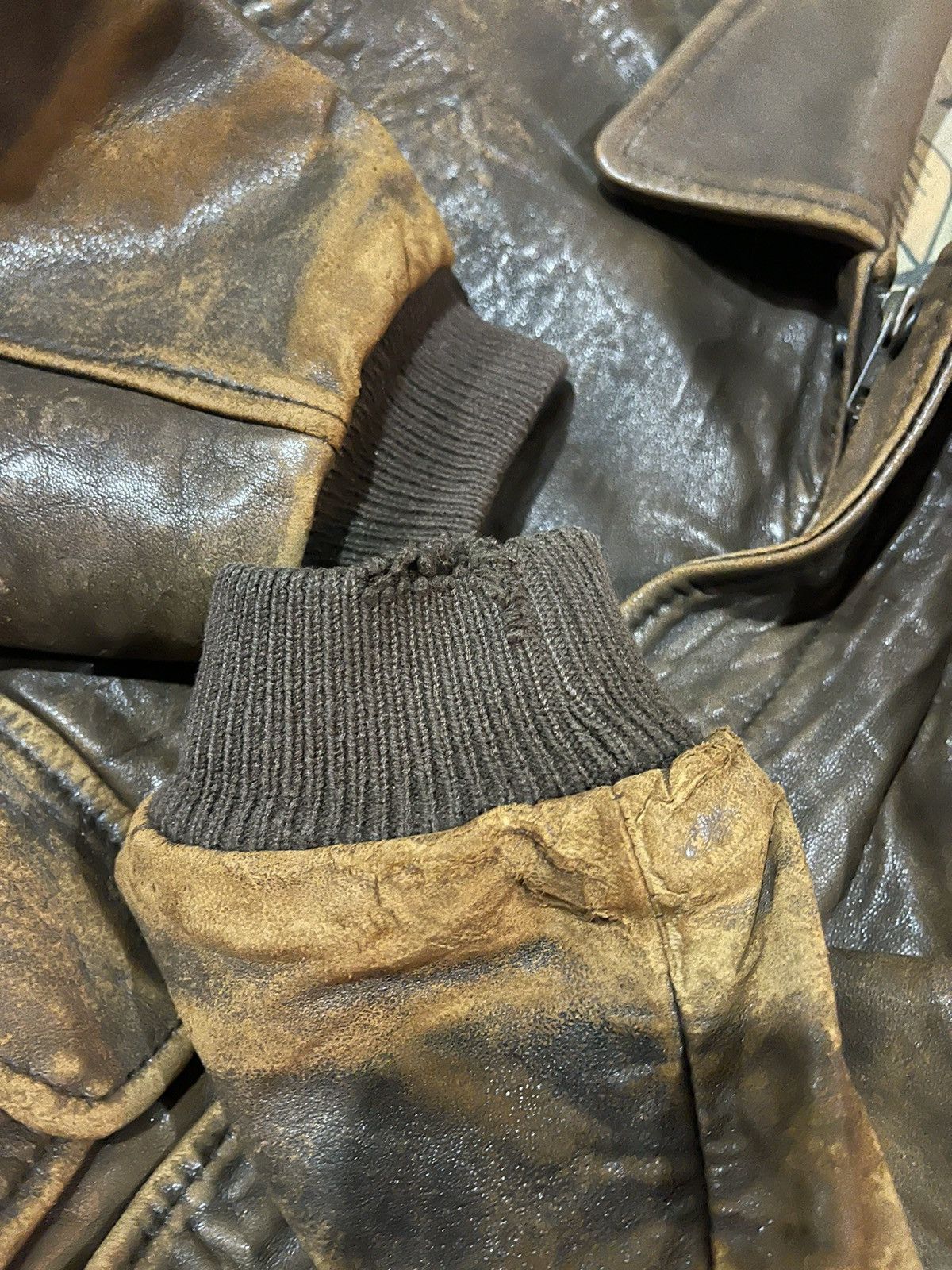 Leather Jacket × Us Air Force RARE🔥 U.2 Air Farces Leather
