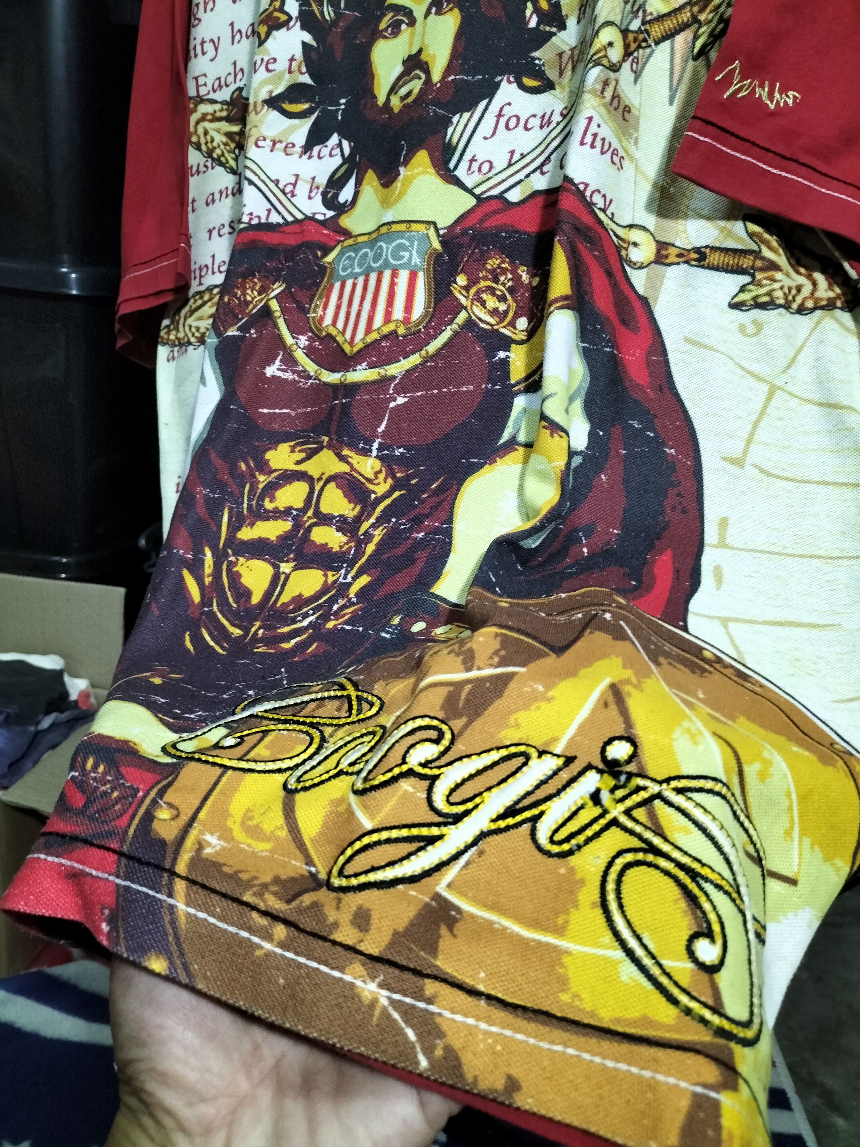 Coogi Vintage Coogi Full Graphics Jesus Rare Embroidery raptees Size US XL / EU 56 / 4 - 3 Thumbnail