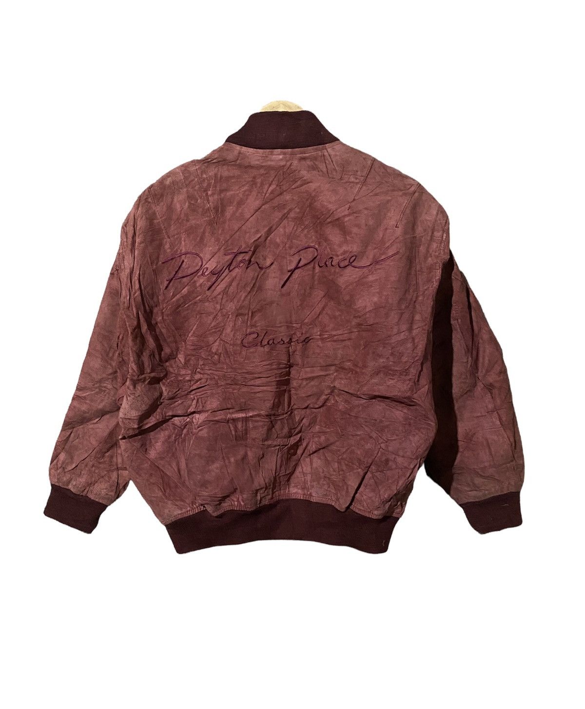 Japanese Brand 🔥SALE🔥PEYTON PLACE SUEDE LEATHER BOMBER JACKET Size US M / EU 48-50 / 2 - 1 Thumbnail