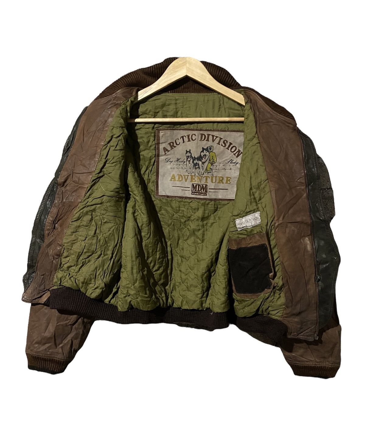 Vintage 🔥SALE🔥MARIO DI MAGGIO ARCTIC DIVISION LEATHER JACKET Size US L / EU 52-54 / 3 - 1 Thumbnail