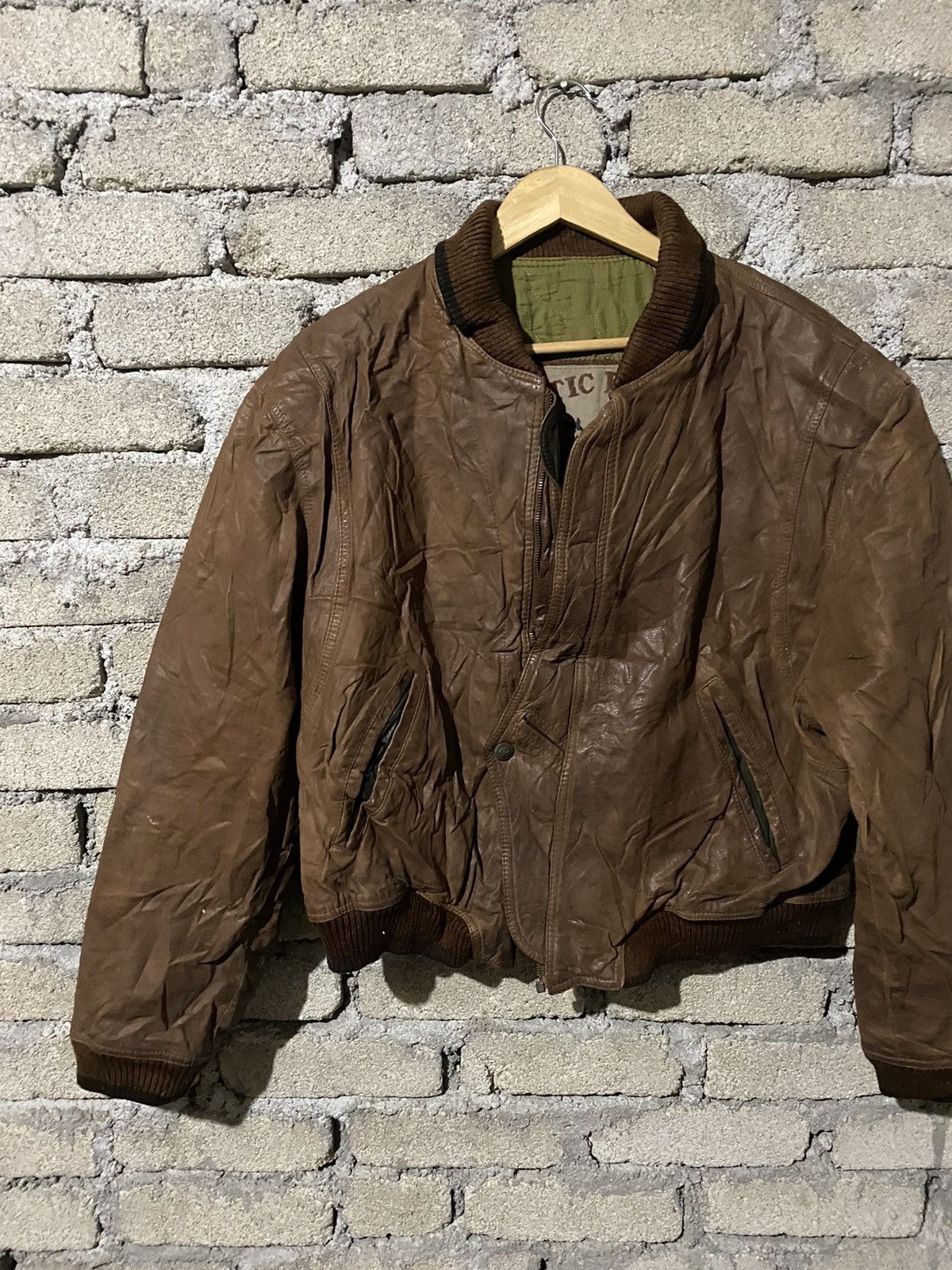 Vintage 🔥SALE🔥MARIO DI MAGGIO ARCTIC DIVISION LEATHER JACKET Size US L / EU 52-54 / 3 - 6 Thumbnail