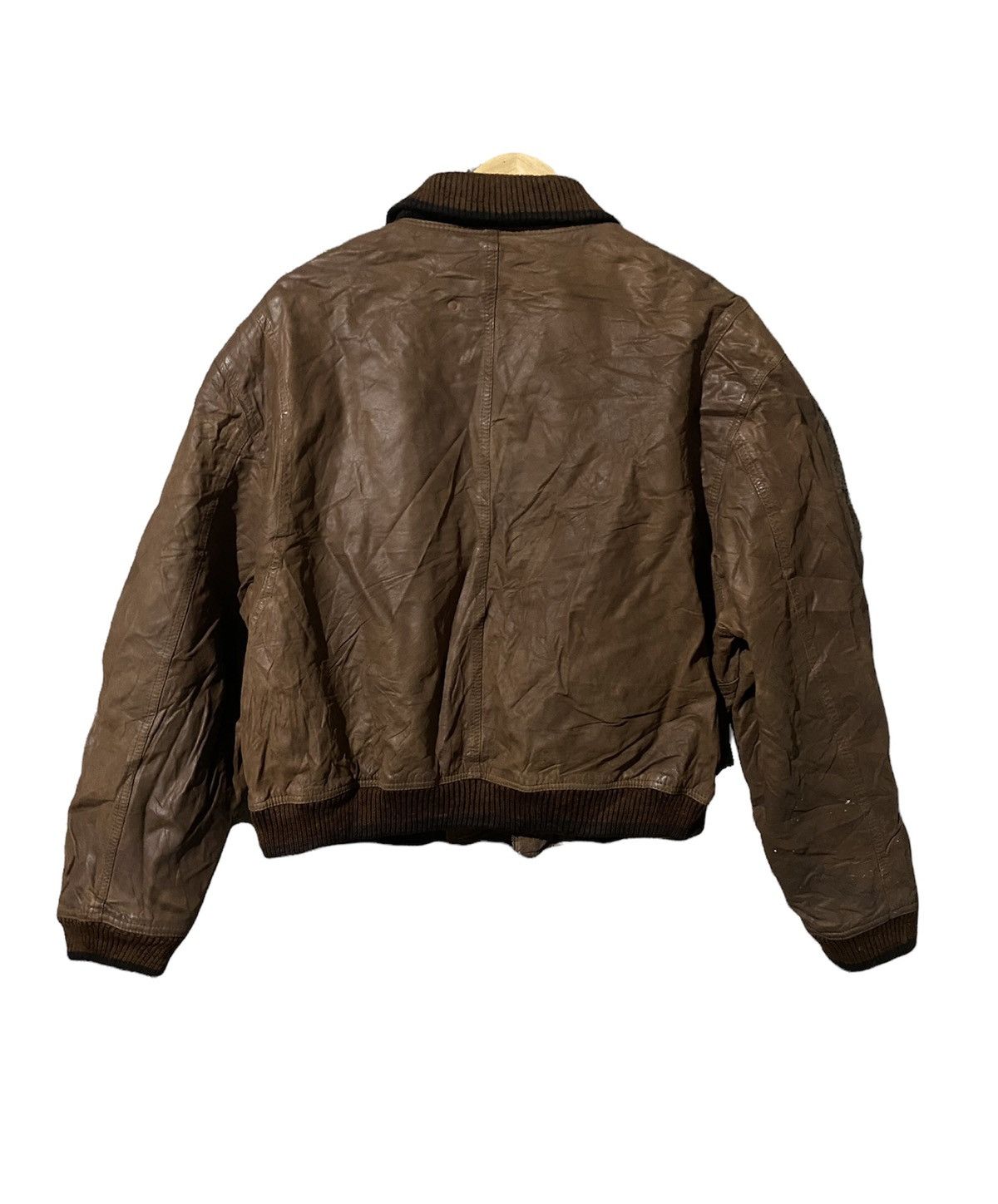 Vintage 🔥SALE🔥MARIO DI MAGGIO ARCTIC DIVISION LEATHER JACKET Size US L / EU 52-54 / 3 - 3 Thumbnail
