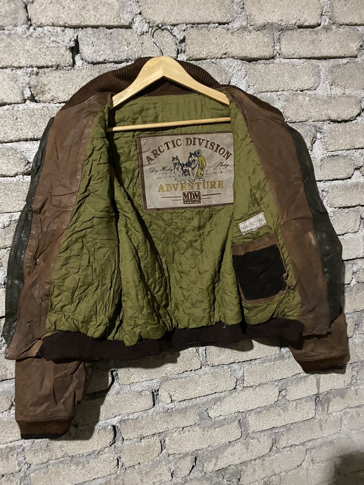 Vintage 🔥SALE🔥MARIO DI MAGGIO ARCTIC DIVISION LEATHER JACKET Size US L / EU 52-54 / 3 - 4 Thumbnail