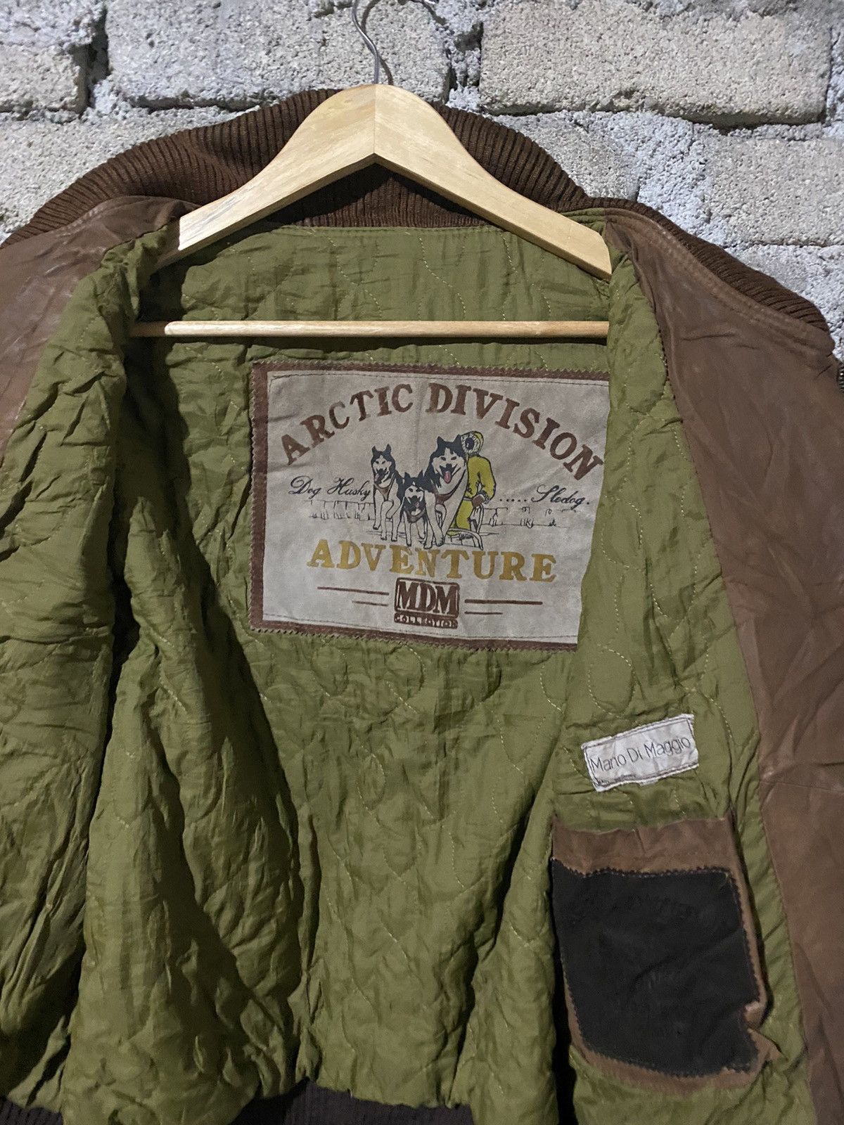 Vintage 🔥SALE🔥MARIO DI MAGGIO ARCTIC DIVISION LEATHER JACKET Size US L / EU 52-54 / 3 - 7 Thumbnail