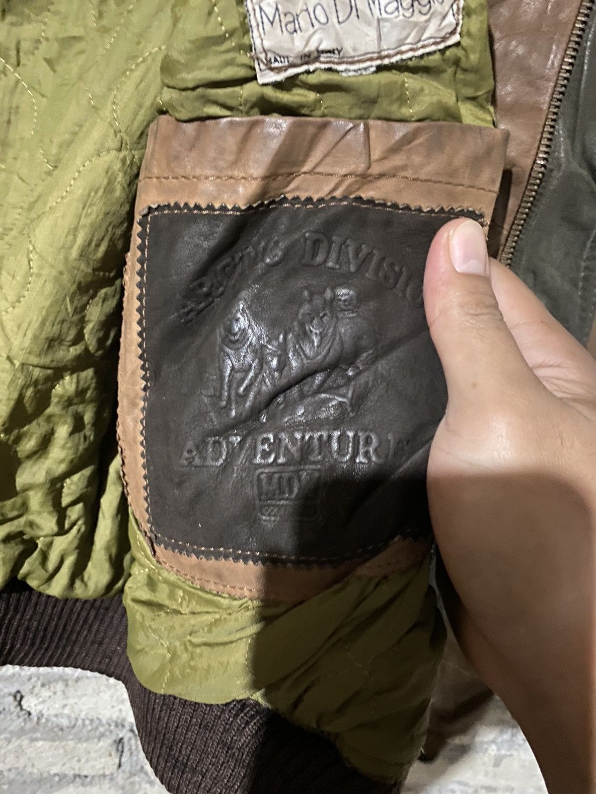 Vintage 🔥SALE🔥MARIO DI MAGGIO ARCTIC DIVISION LEATHER JACKET Size US L / EU 52-54 / 3 - 10 Thumbnail