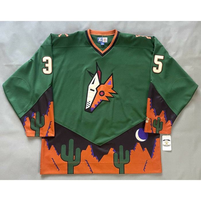 Starter Phoenix Arizona Coyotes 90s Vintage Peyote NHL Hockey Jersey ...