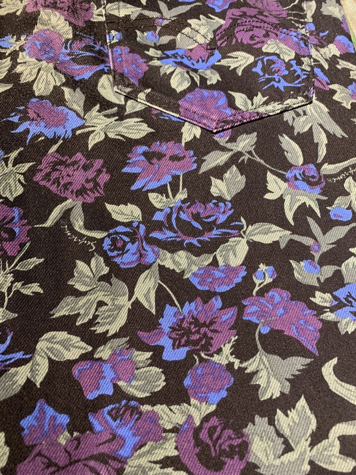 Levi's × Supreme Supreme x Levi’s 505 SS16 Floral Denim Jeans Size US 34 / EU 50 - 3 Thumbnail