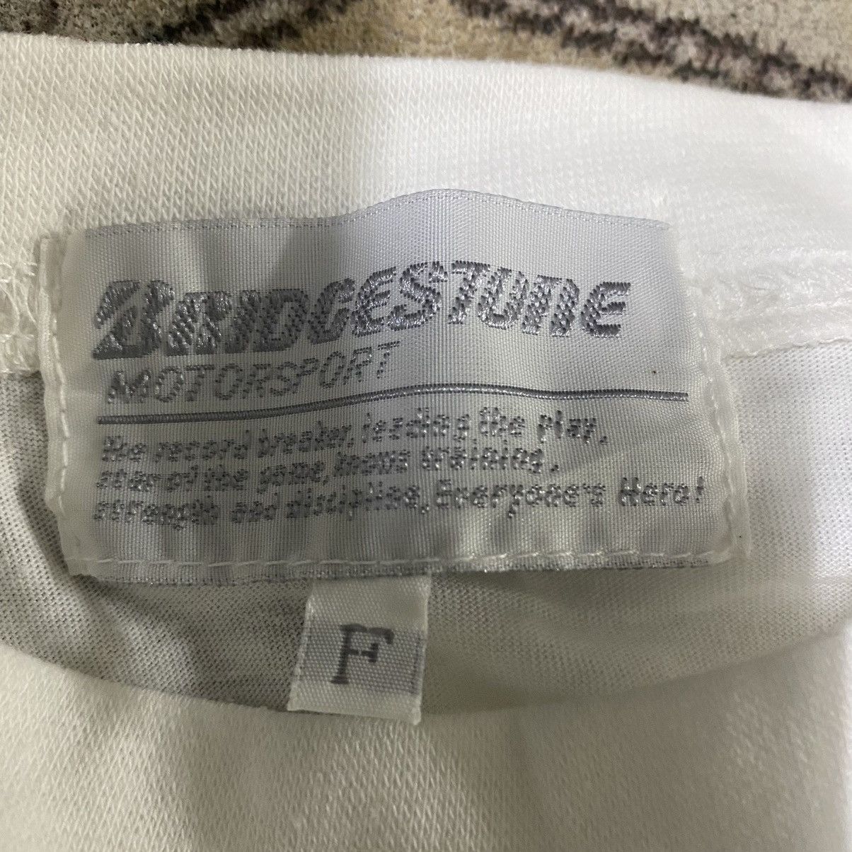 Sports Specialties Vintage Y2K Bridgestone Motorsport Shirt Spellout Size US XL / EU 56 / 4 - 15 Thumbnail