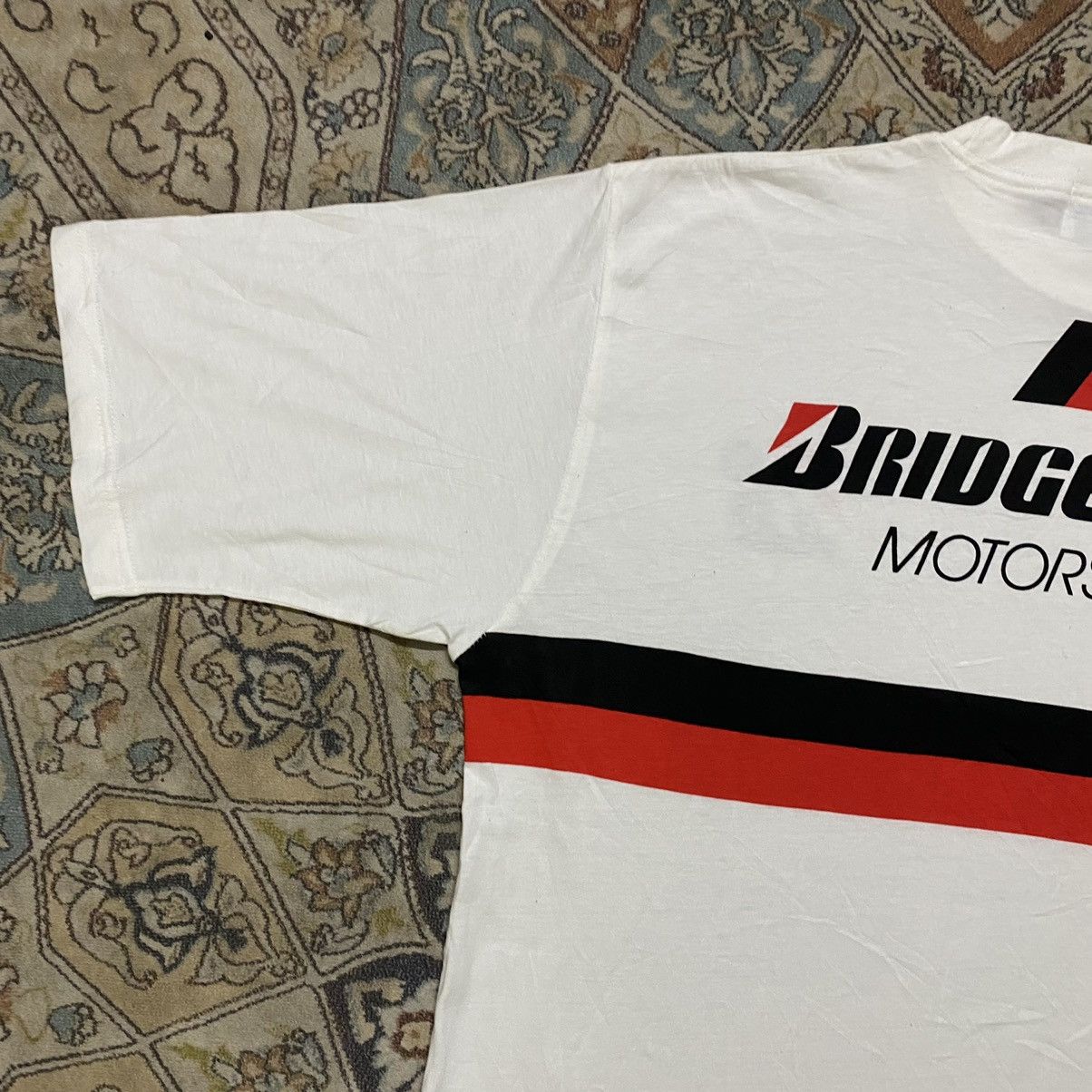 Sports Specialties Vintage Y2K Bridgestone Motorsport Shirt Spellout Size US XL / EU 56 / 4 - 11 Thumbnail