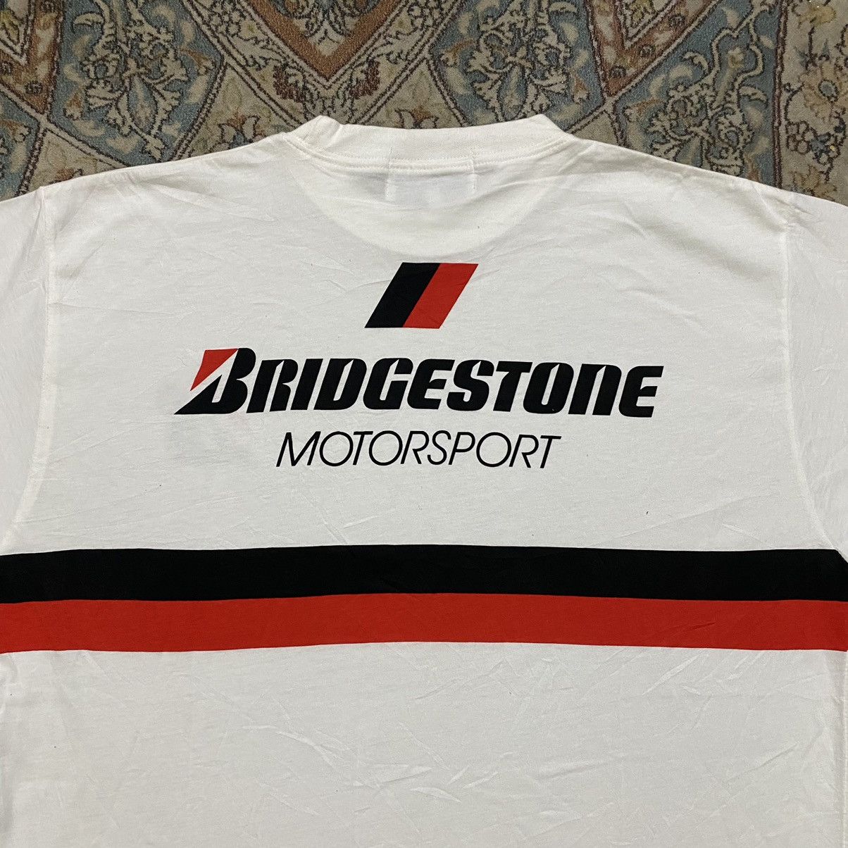 Sports Specialties Vintage Y2K Bridgestone Motorsport Shirt Spellout Size US XL / EU 56 / 4 - 10 Thumbnail