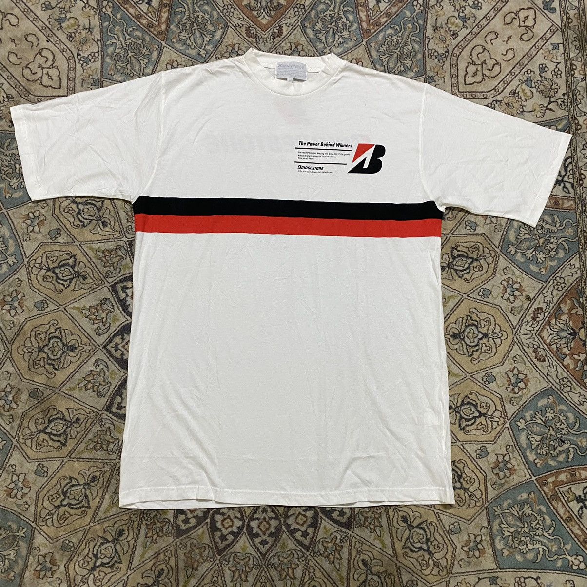 Sports Specialties Vintage Y2K Bridgestone Motorsport Shirt Spellout Size US XL / EU 56 / 4 - 3 Thumbnail
