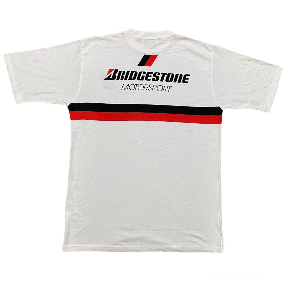 Sports Specialties Vintage Y2K Bridgestone Motorsport Shirt Spellout Size US XL / EU 56 / 4 - 1 Thumbnail