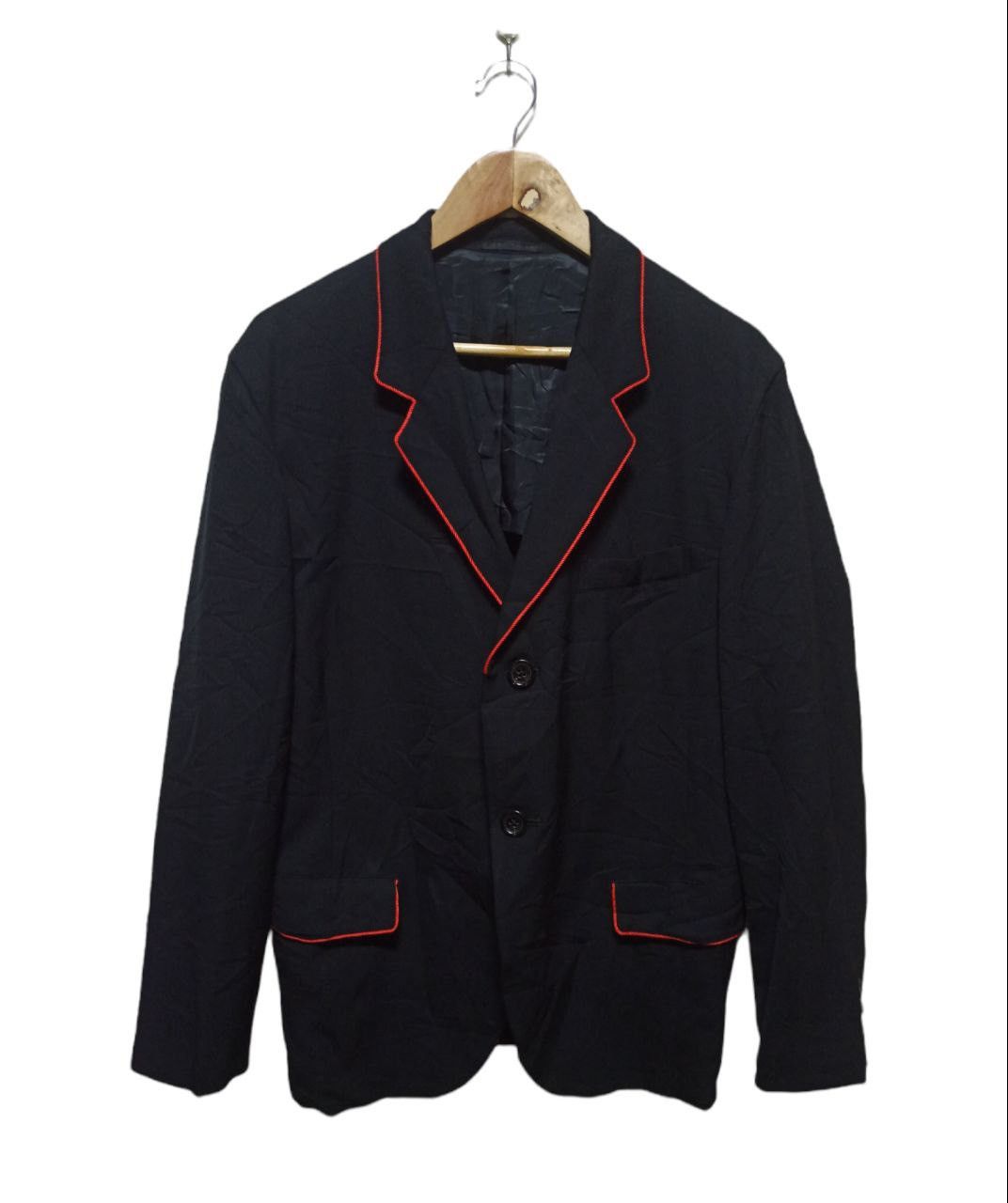 Y's × Y's for Men × Yohji Yamamoto Vintage Suit Yohji Yamamoto Virgin Wool Blazer Size 54R - 2 Thumbnail