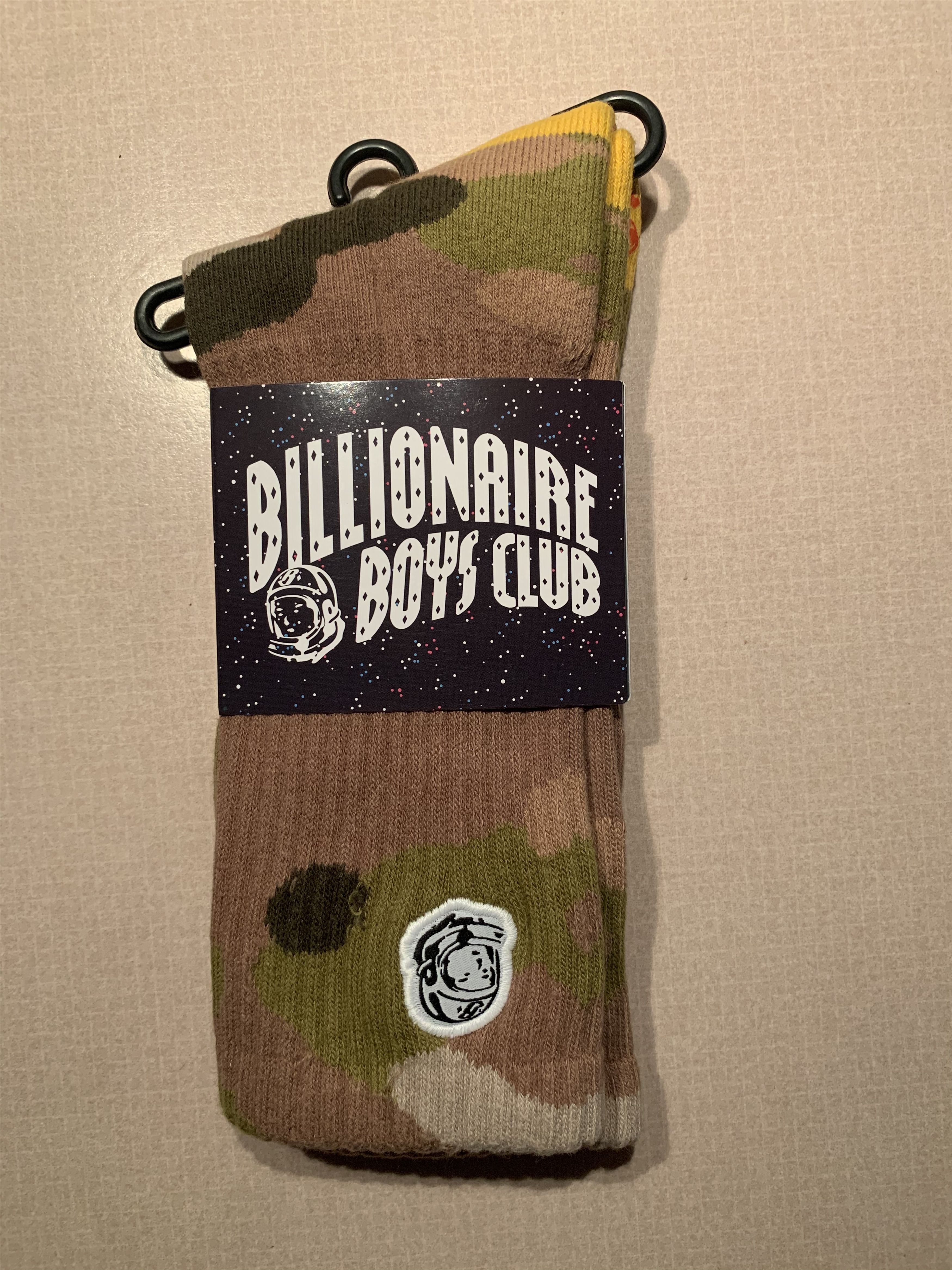 Billionaire Boys Club × Icecream × Pharrell *RARE* Billionaire Boys Club BBC Camo Astronaut Patch Socks Size ONE SIZE - 1 Thumbnail