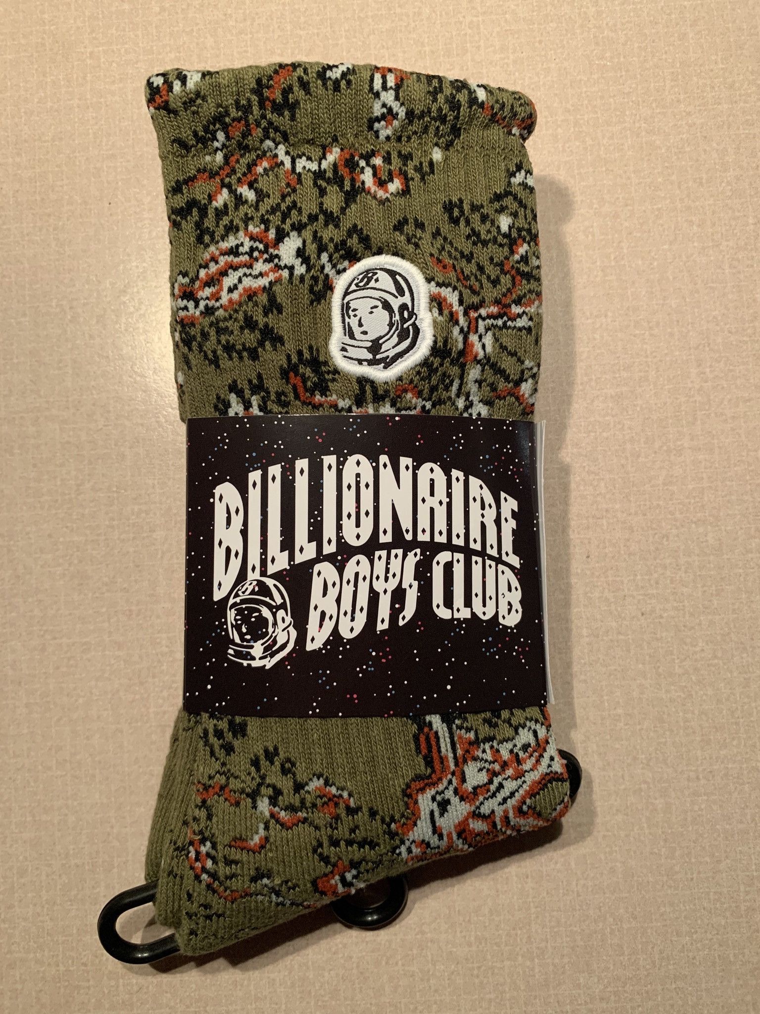 Billionaire Boys Club × Icecream × Pharrell *RARE* Billionaire Boys Club BBC Astronaut Patch Socks Size ONE SIZE - 1 Thumbnail