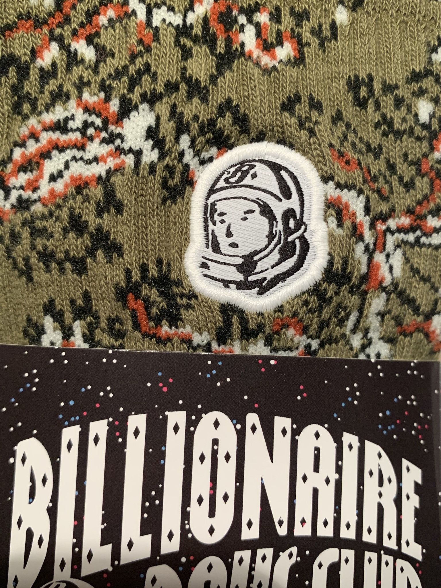 Billionaire Boys Club × Icecream × Pharrell *RARE* Billionaire Boys Club BBC Astronaut Patch Socks Size ONE SIZE - 2 Thumbnail
