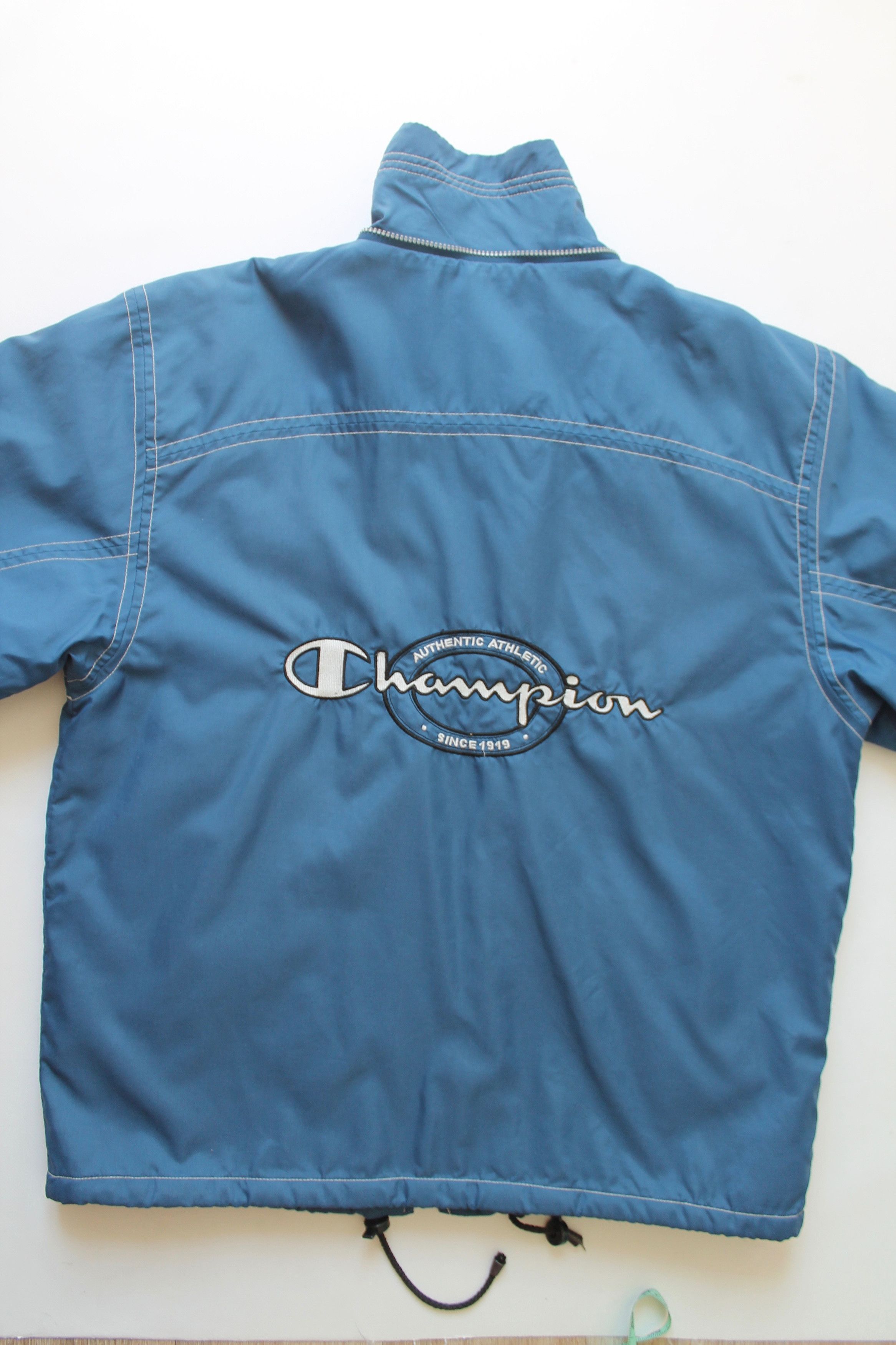 Champion Champion Vintage Hooded jacket M Blue Big Logo Size US M / EU 48-50 / 2 - 15 Thumbnail